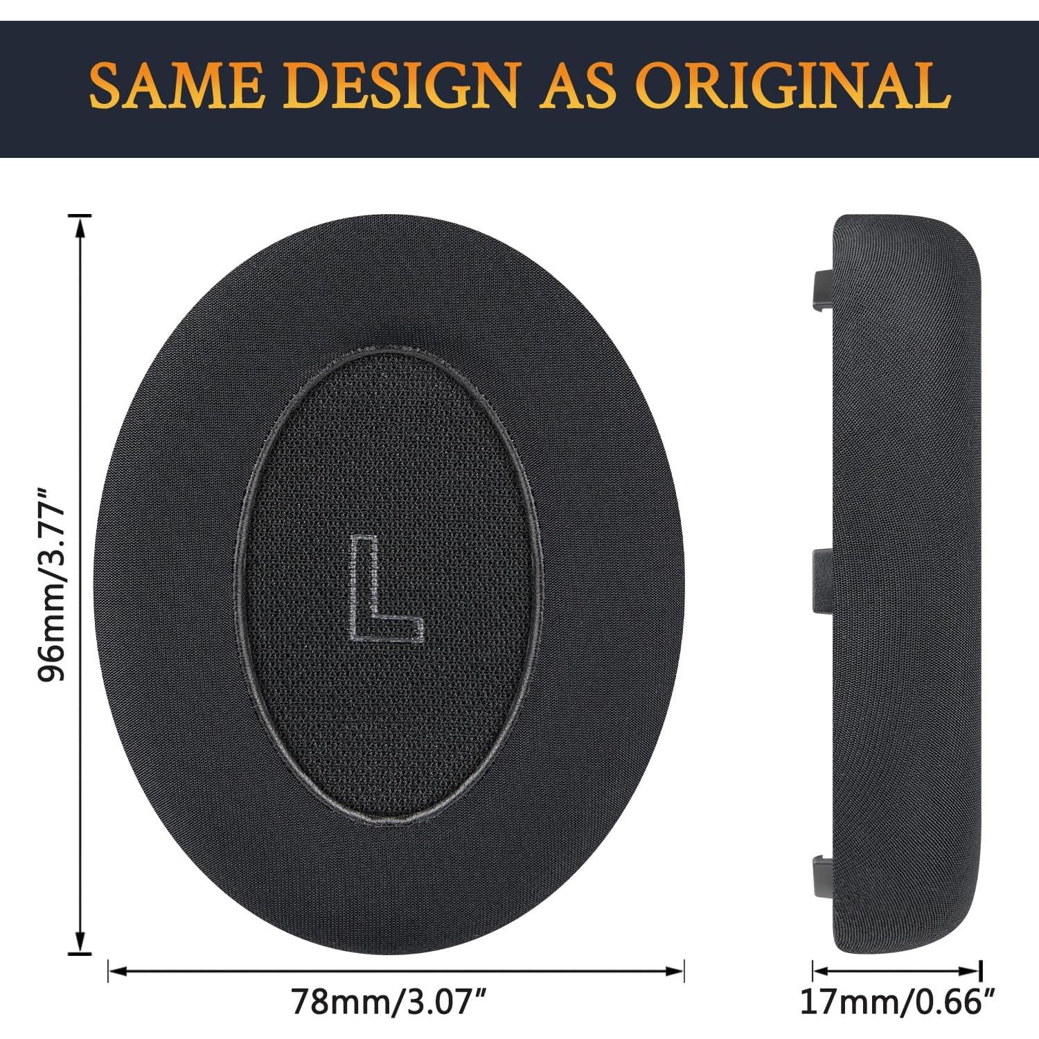 Almohadillas de Gel de Enfriamiento SOULWIT para Auriculares Bose QC Ultra - Negro