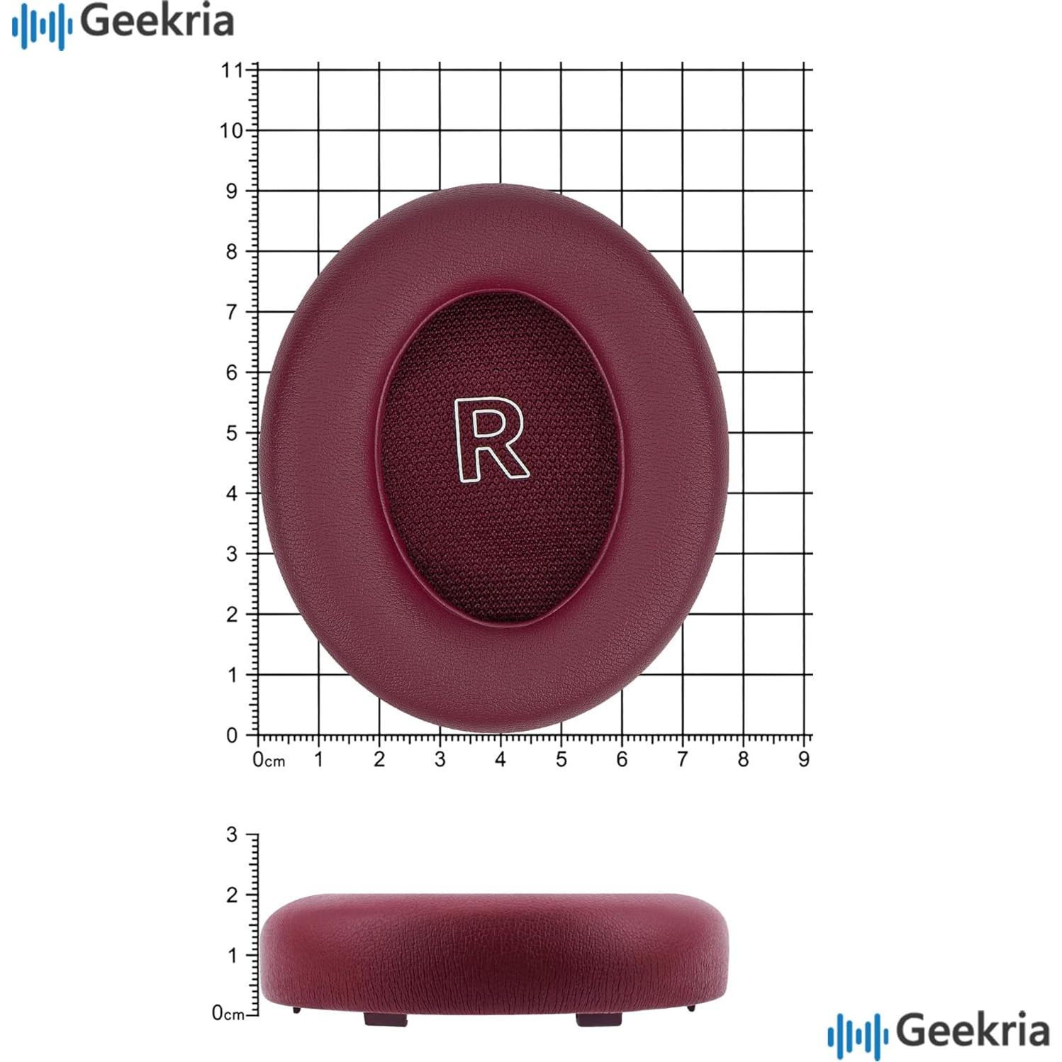 Almohadillas de Reemplazo Geekria para Auriculares Bose QuietComfort Ultra - 2 Unidades