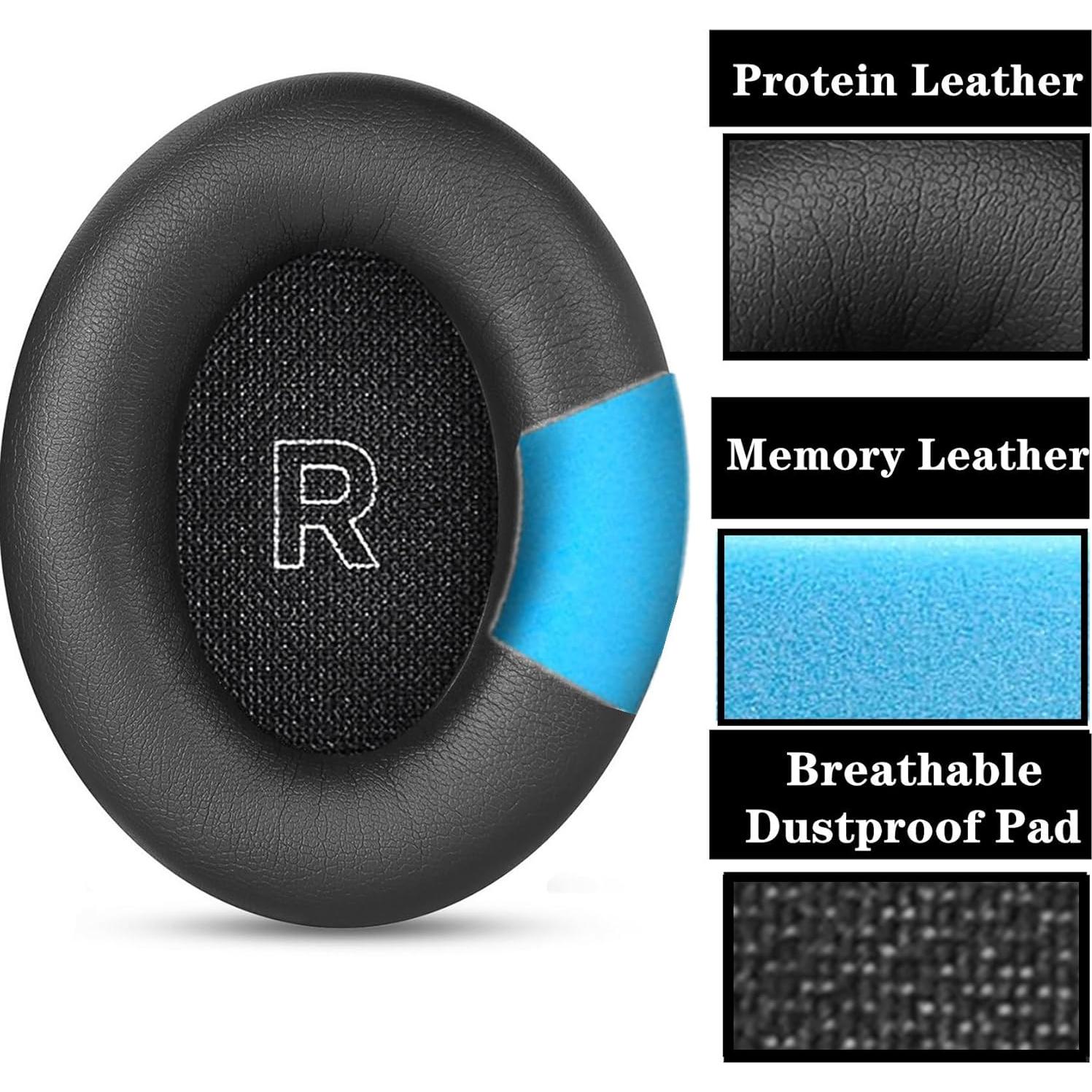 Almohadillas de Reemplazo YunYiYi para Auriculares Bose QC Ultra