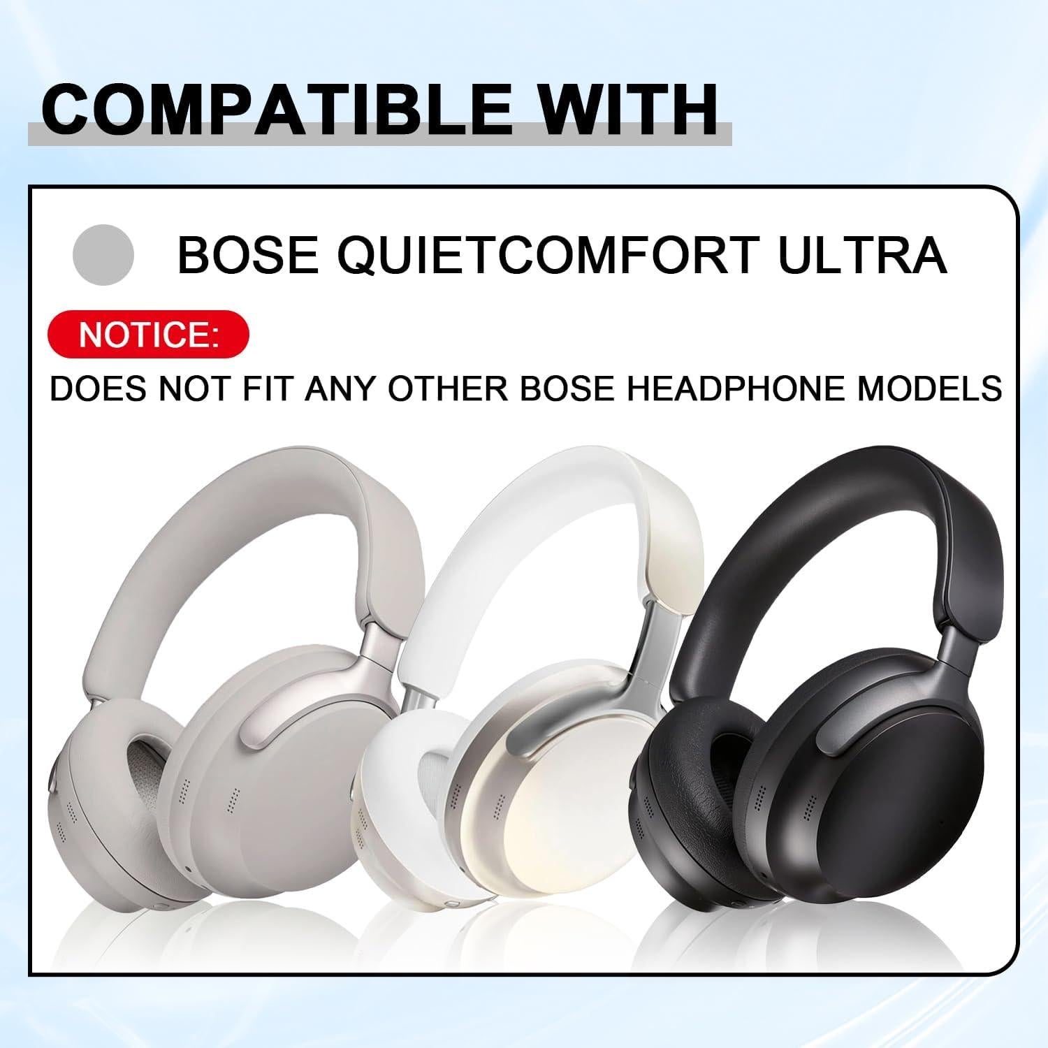 Almohadillas de Reemplazo para Auriculares Bose QC Ultra - Negro