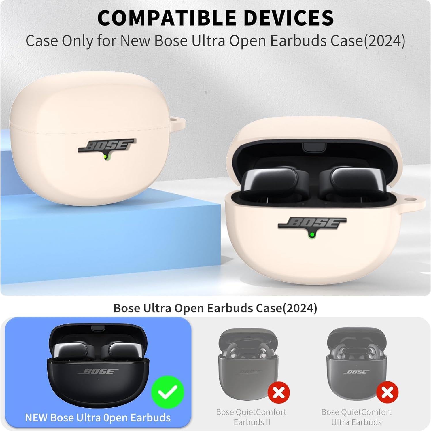 Estuche Protector Silicona TUDIOW para Bose Ultra Open Earbuds 2024