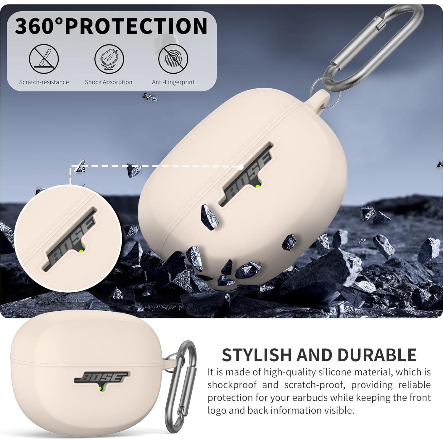 Estuche Protector Silicona TUDIOW para Bose Ultra Open Earbuds 2024