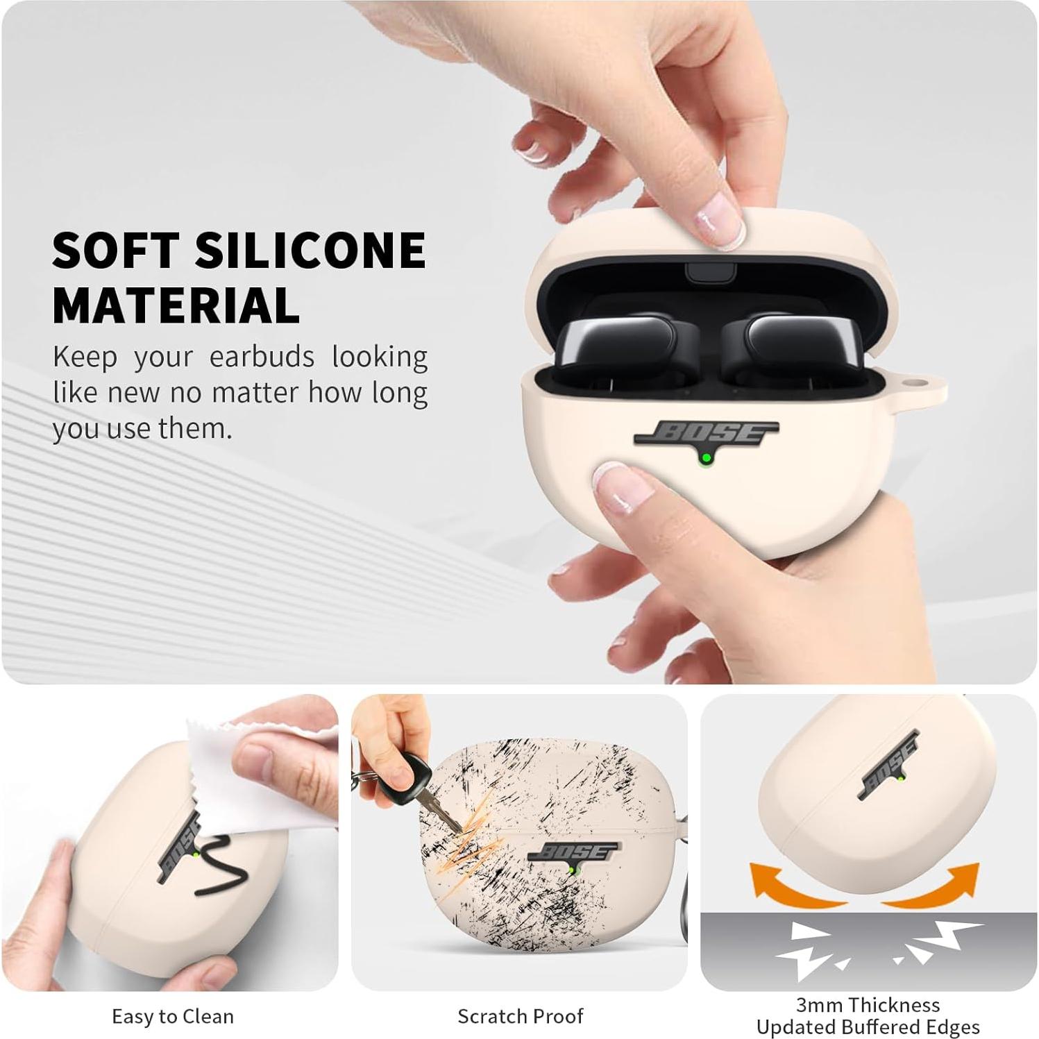 Estuche Protector Silicona TUDIOW para Bose Ultra Open Earbuds 2024