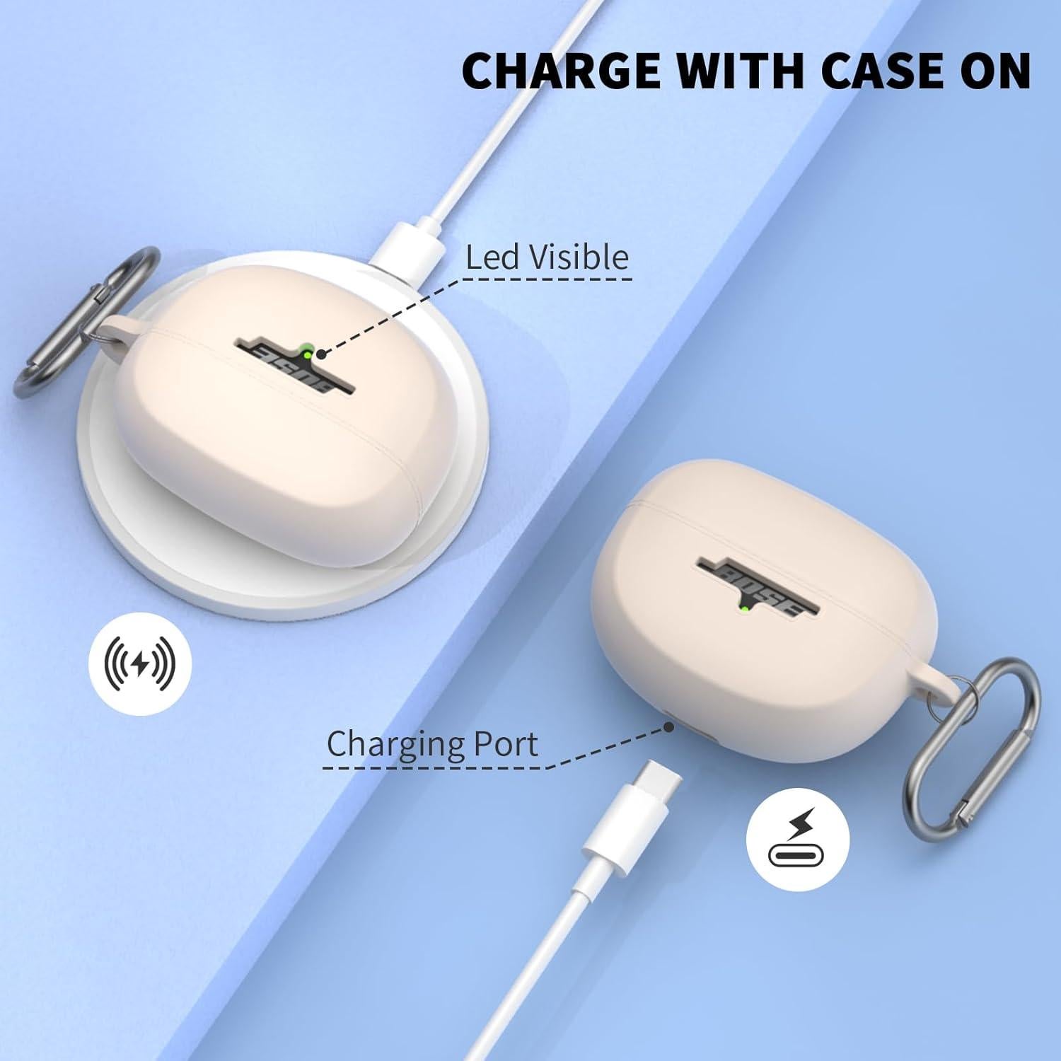 Estuche Protector Silicona TUDIOW para Bose Ultra Open Earbuds 2024