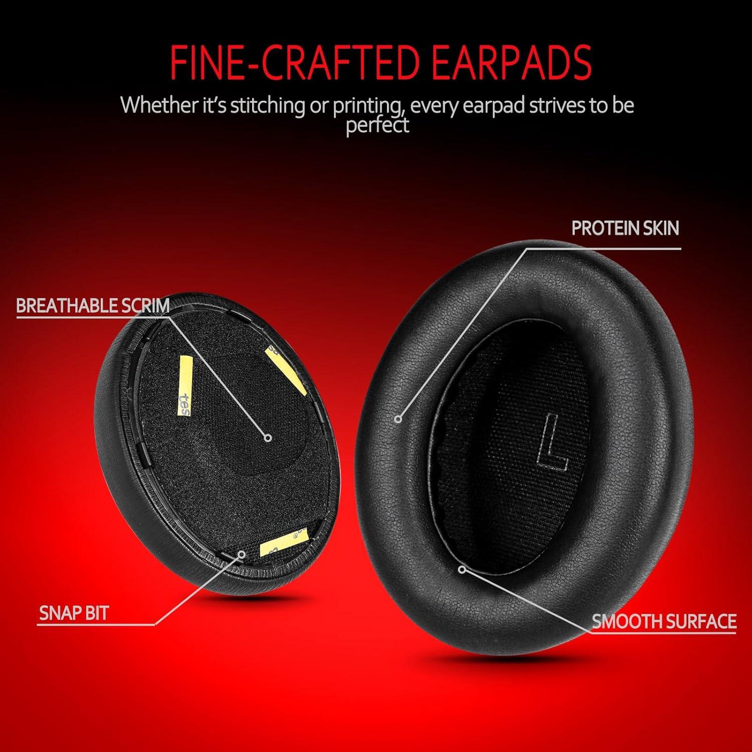 Almohadillas de Repuesto Krone Kalpasmos para Bose QC Ultra - Negro