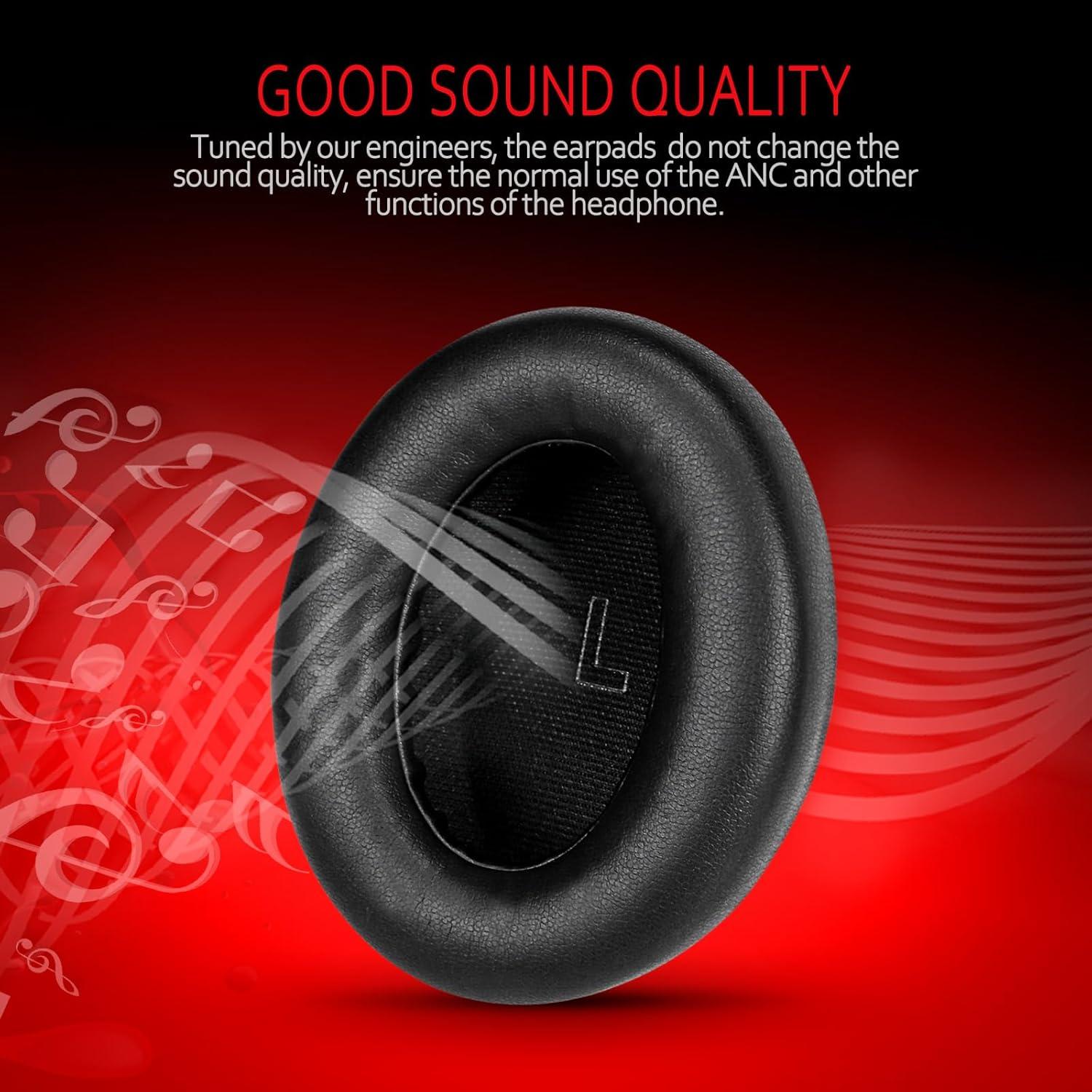 Almohadillas de Repuesto Krone Kalpasmos para Bose QC Ultra - Negro