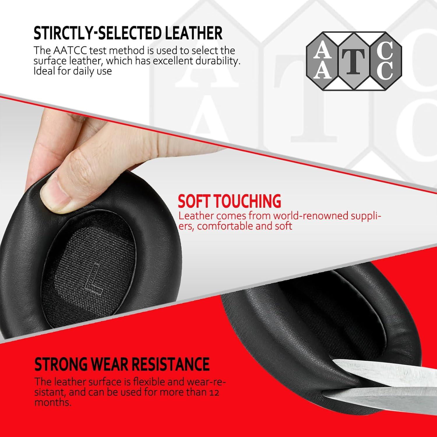 Almohadillas de Repuesto Krone Kalpasmos para Bose QC Ultra - Negro