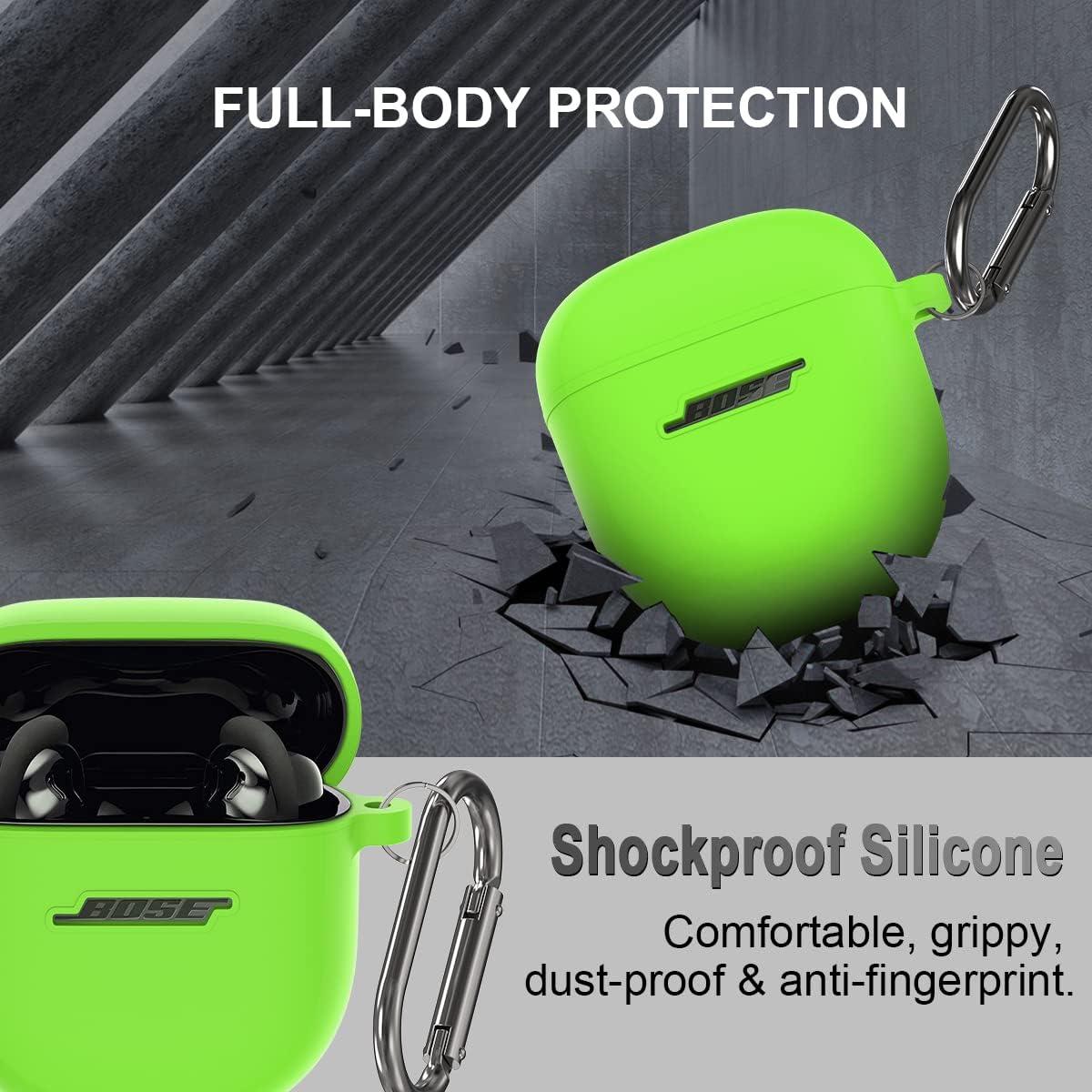 Funda de Silicona Verde AIBEAMER para Bose QuietComfort II 2022