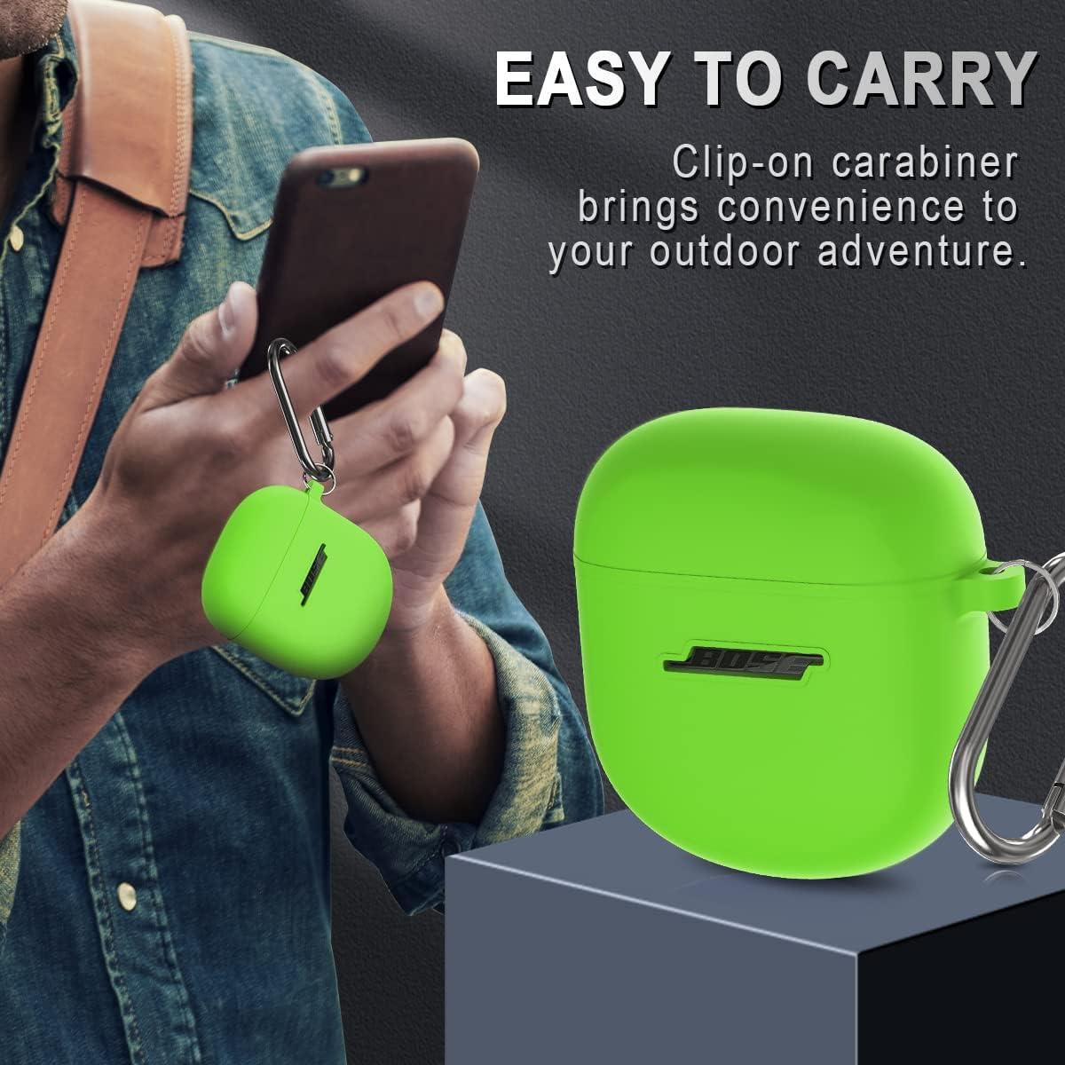 Funda de Silicona Verde AIBEAMER para Bose QuietComfort II 2022