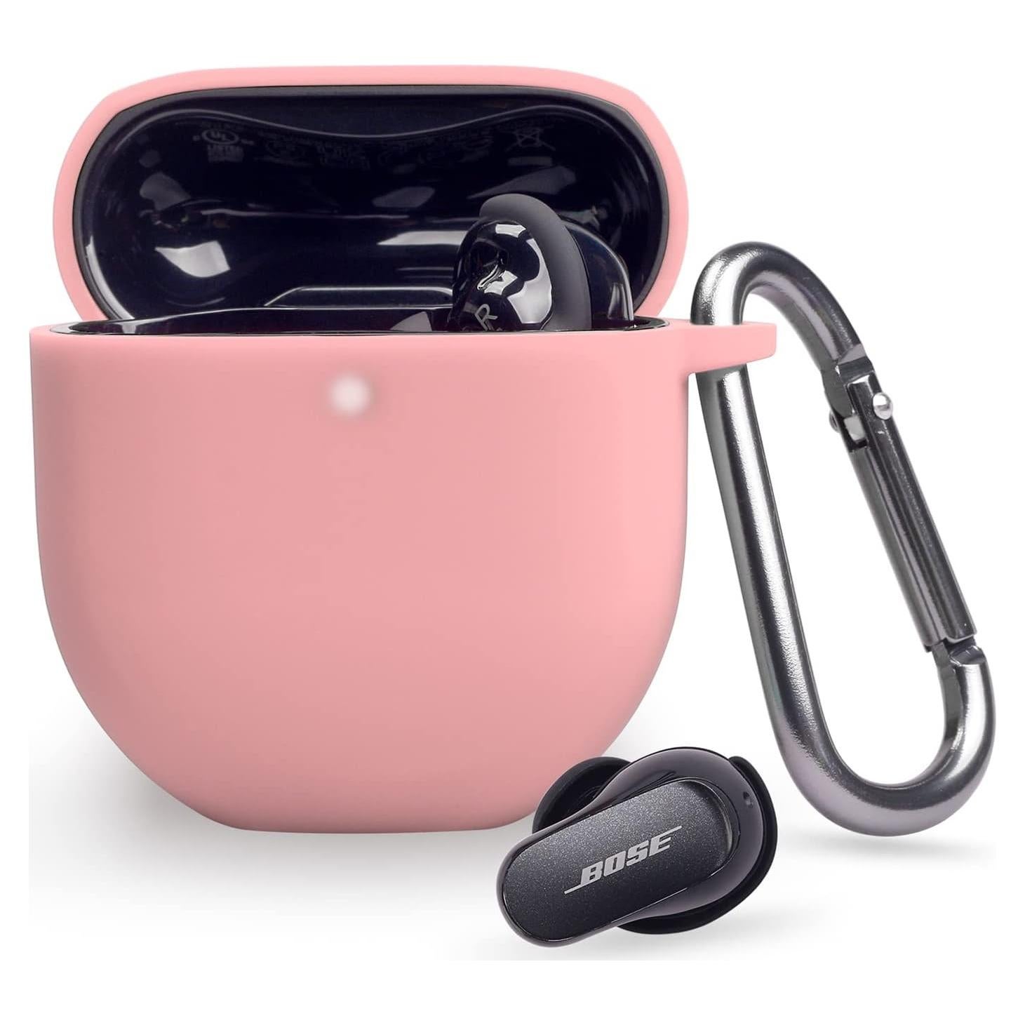 Funda de Silicona Rosa para Bose QuietComfort Earbuds II 2022