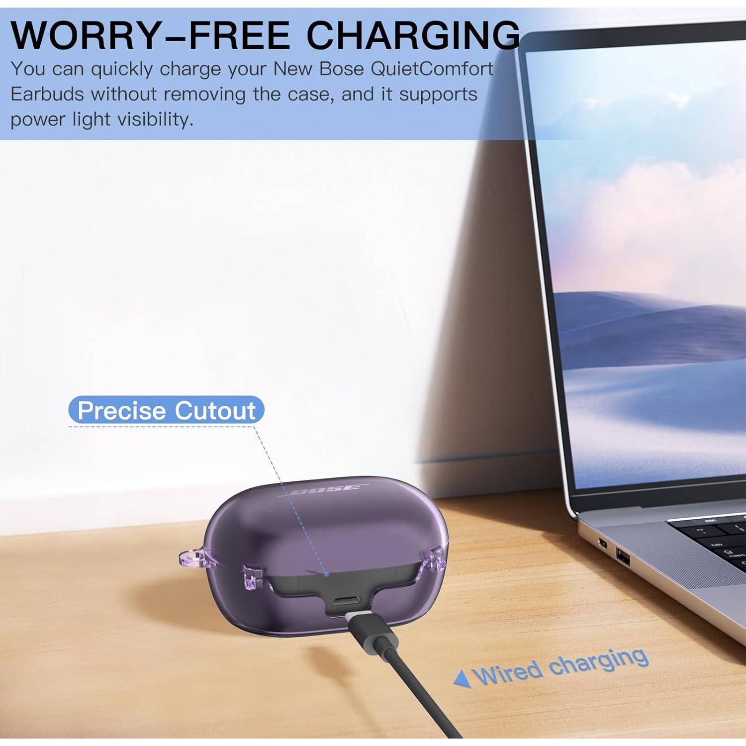 Funda protectora TUDIOW para auriculares Bose QuietComfort 2024