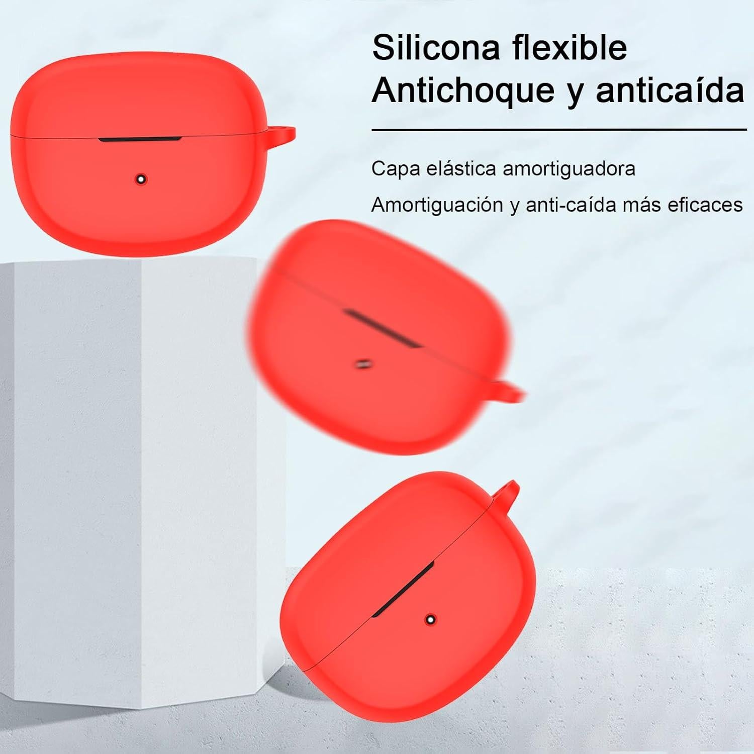 Funda USTIYA para Bose QuietComfort Ultra Silicona Rojo