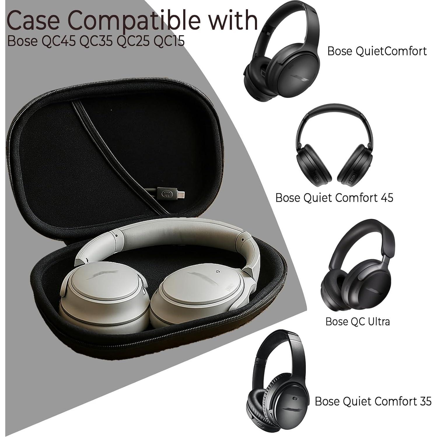 Funda Dura para Auriculares CLANMOU Compatible con Bose QC45 QC35