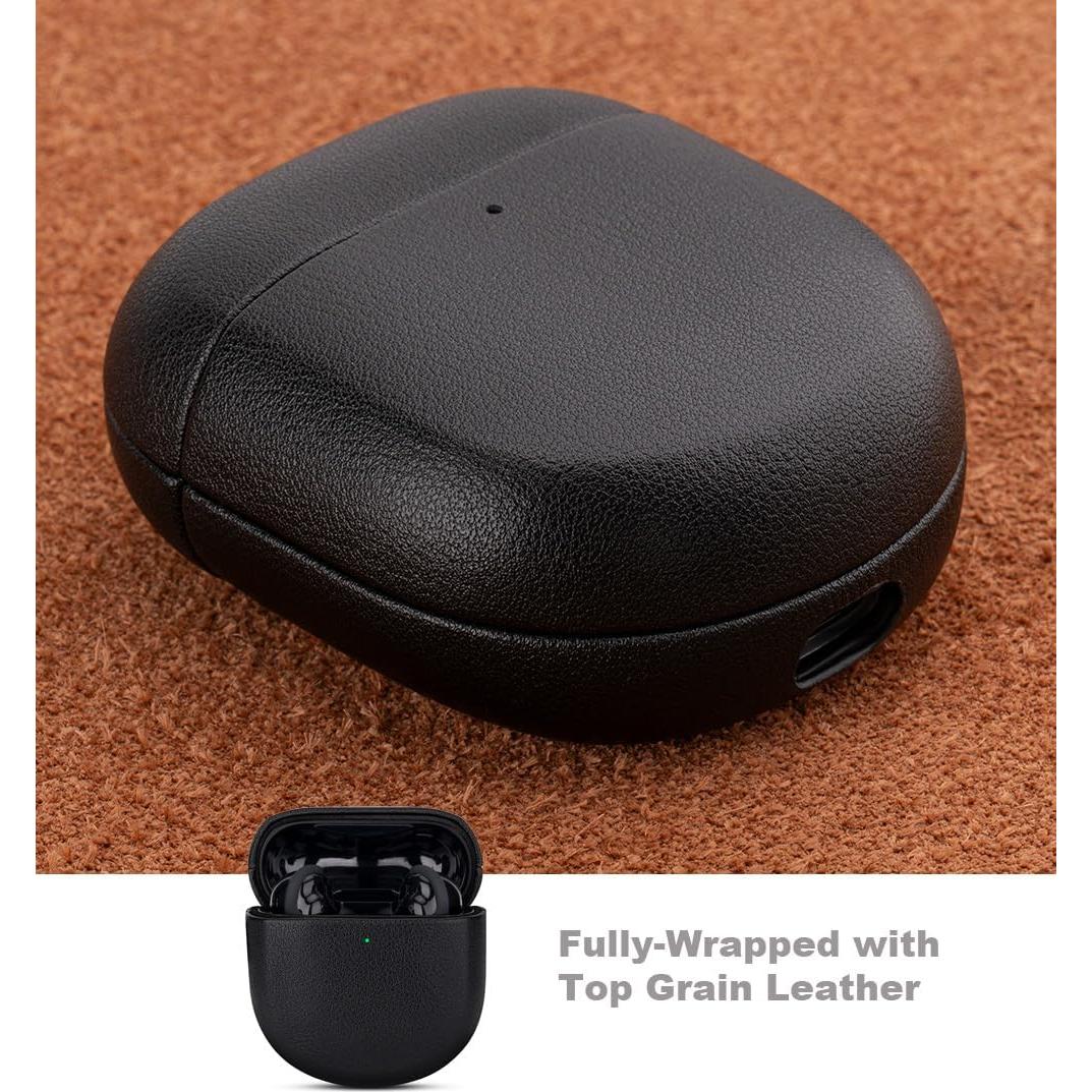 Funda de Cuero LOPIE para Auriculares Bose QuietComfort II - Negro