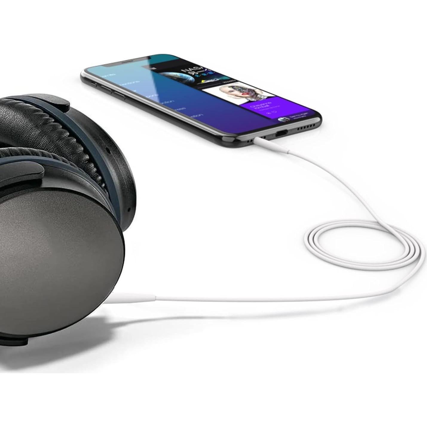 Cable de audio de reemplazo Asobilor para Bose QC25 QC35 QC45