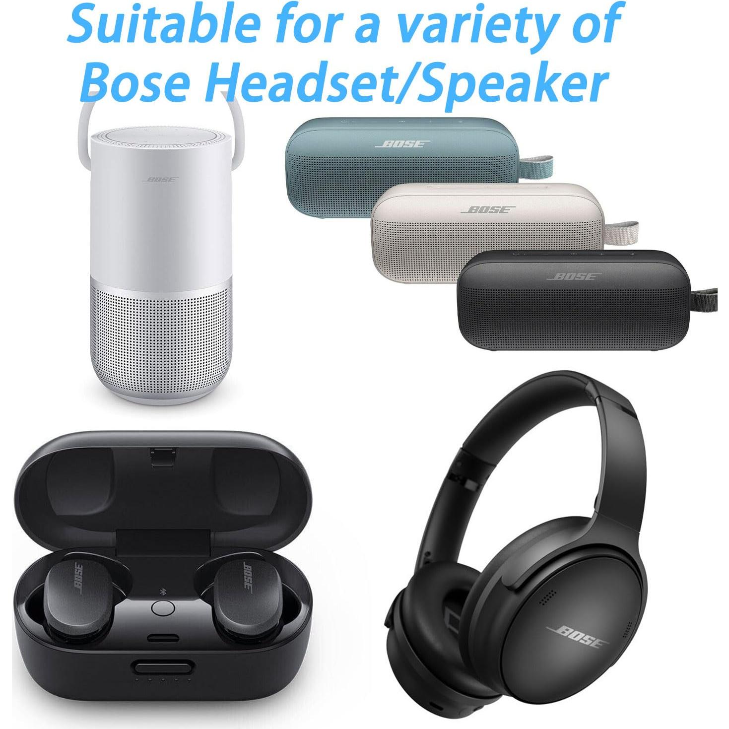 Cargador USB C GGRD para auriculares Bose y altavoces