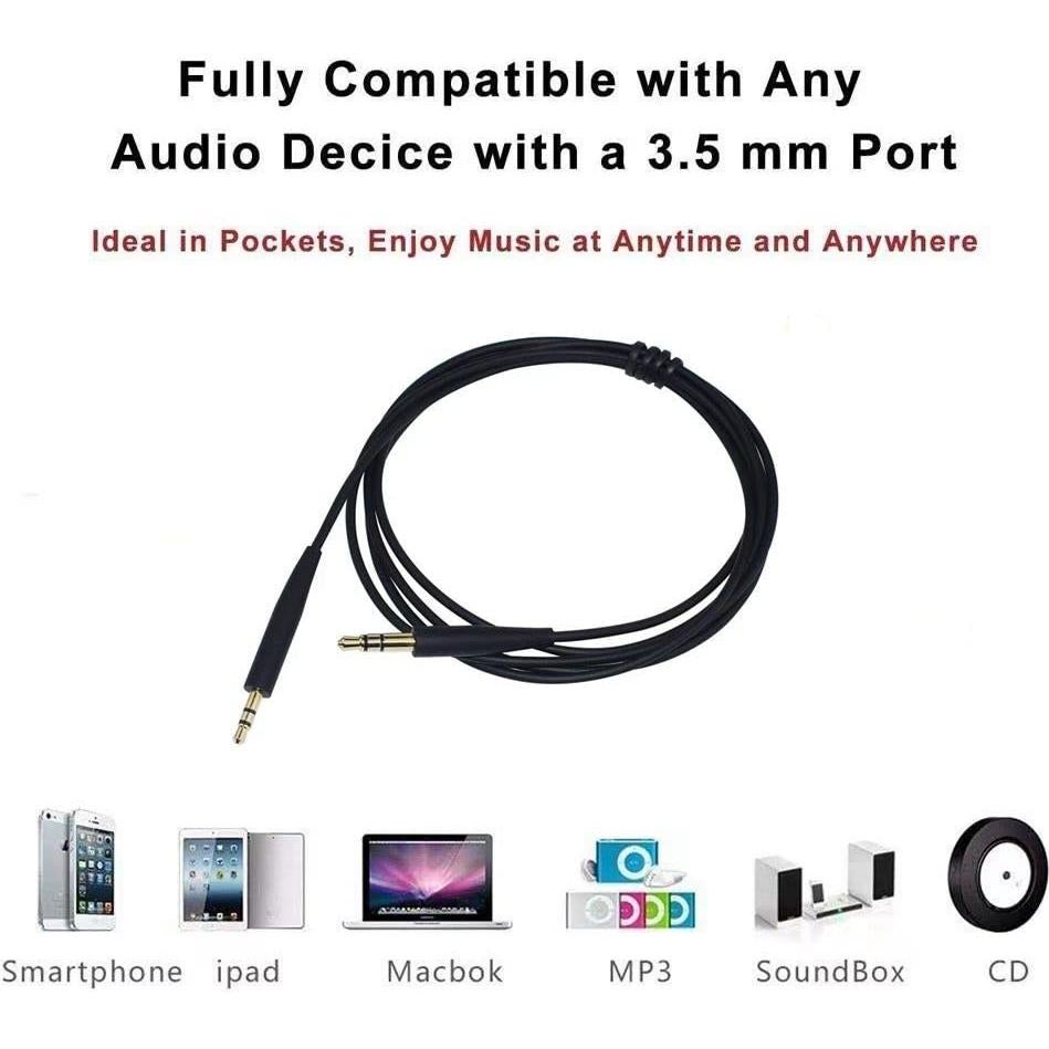 Cable de audio de reemplazo Mobo para auriculares Bose QC25 QC35
