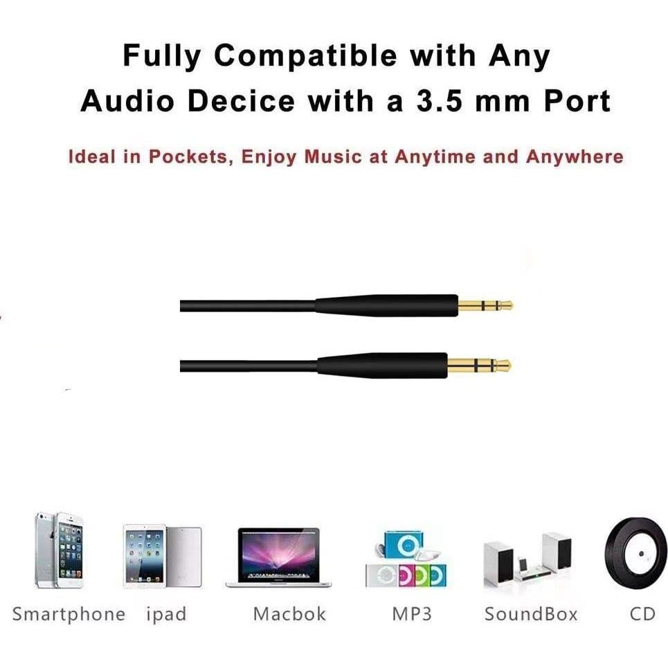 Cable de audio de reemplazo Mobo para auriculares Bose QC25 QC35
