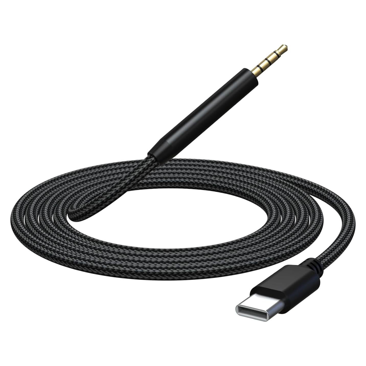 Cable de audio USB-C a 2.5mm Puiixur para auriculares Bose y más