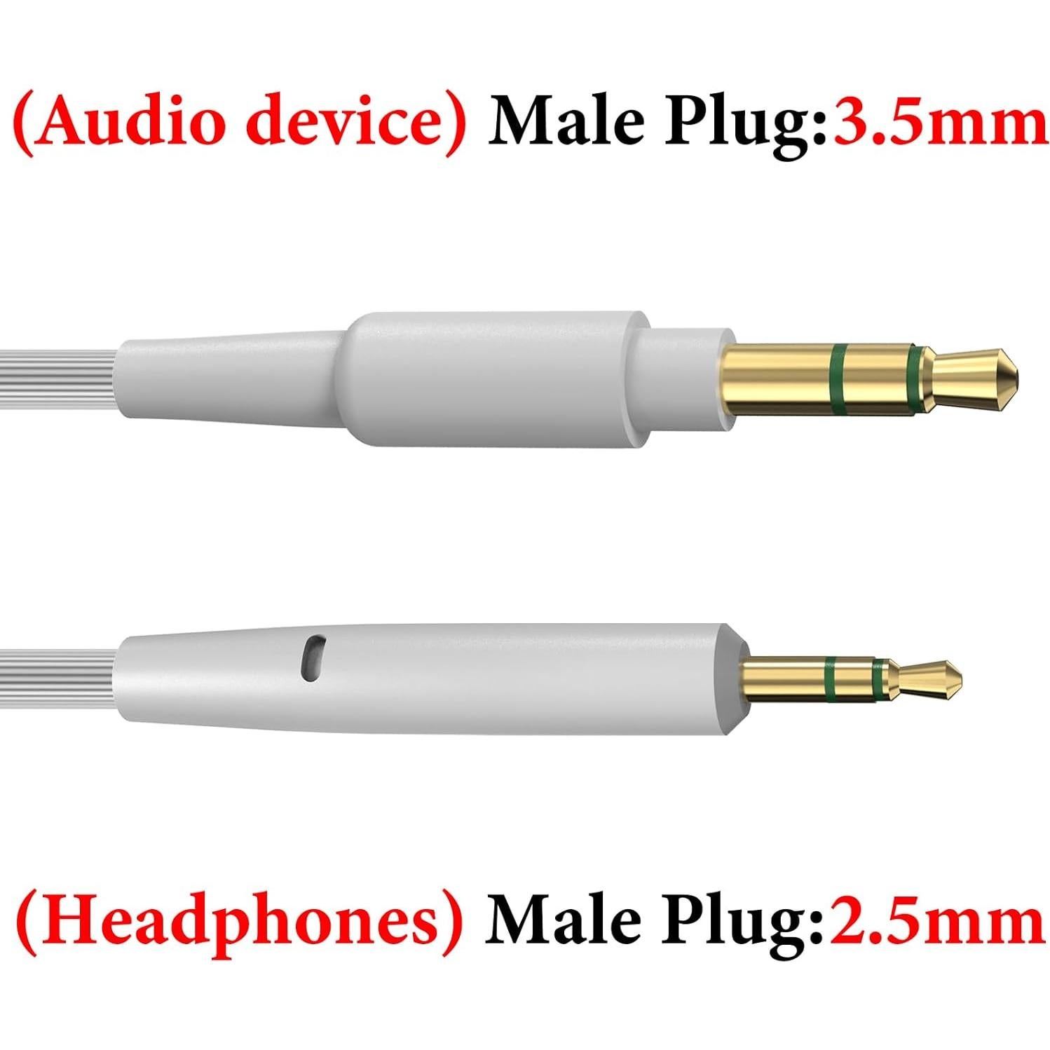 Cable de Audio GEEKRIA 2.5mm a 3.5mm para Bose QC35/QC45