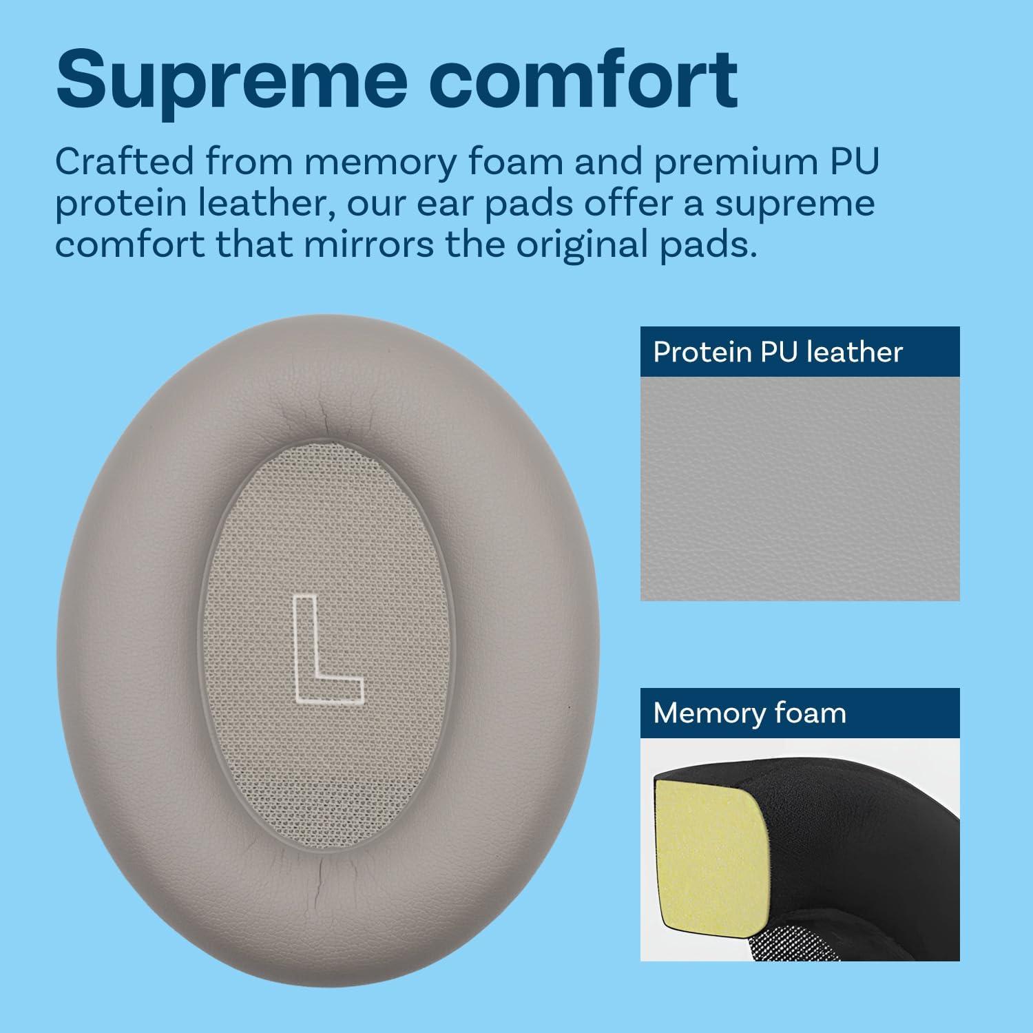 Almohadillas de Reemplazo para Auriculares Bose QuietComfort Ultra - MMOBIEL - Espuma de Memoria y PU