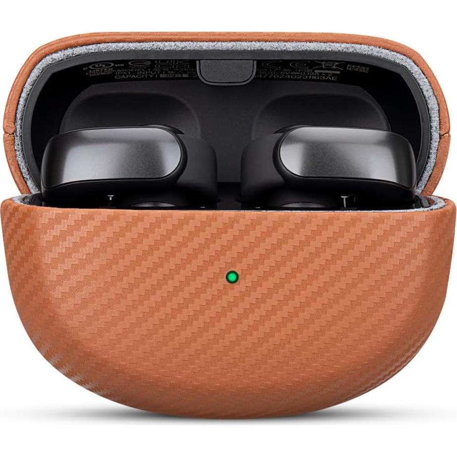 Funda de Cuero Marrón para Bose Ultra Open Earbuds - Hecha a Mano