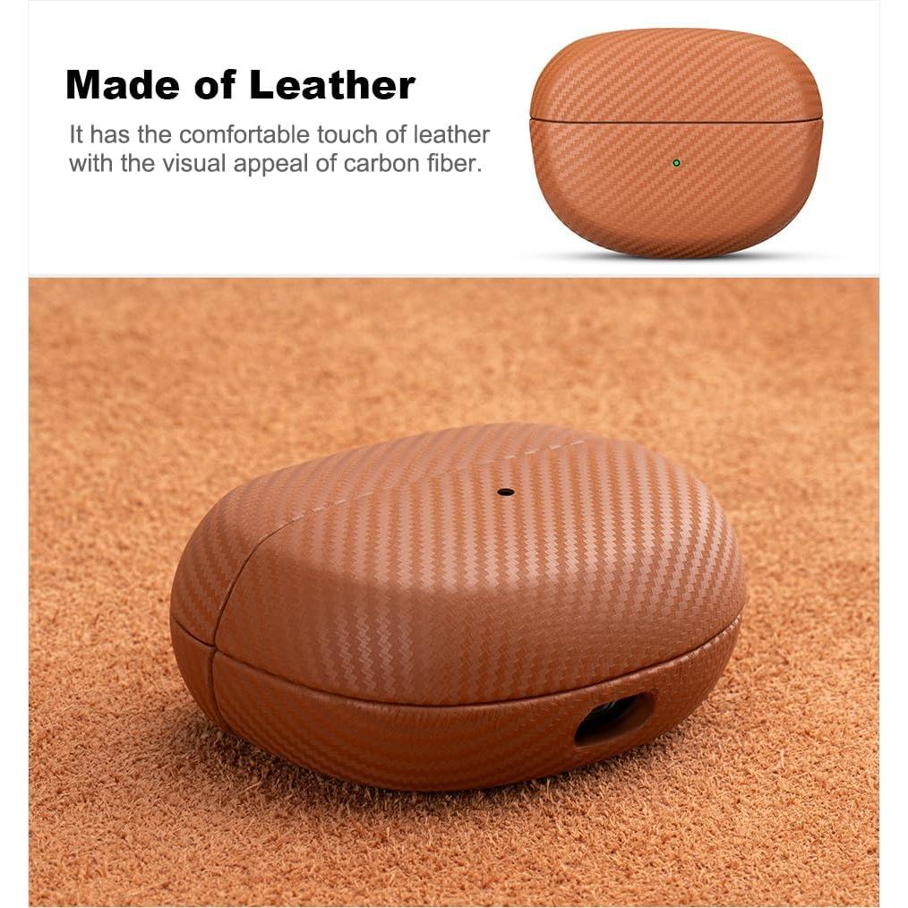 Funda de Cuero Marrón para Bose Ultra Open Earbuds - Hecha a Mano