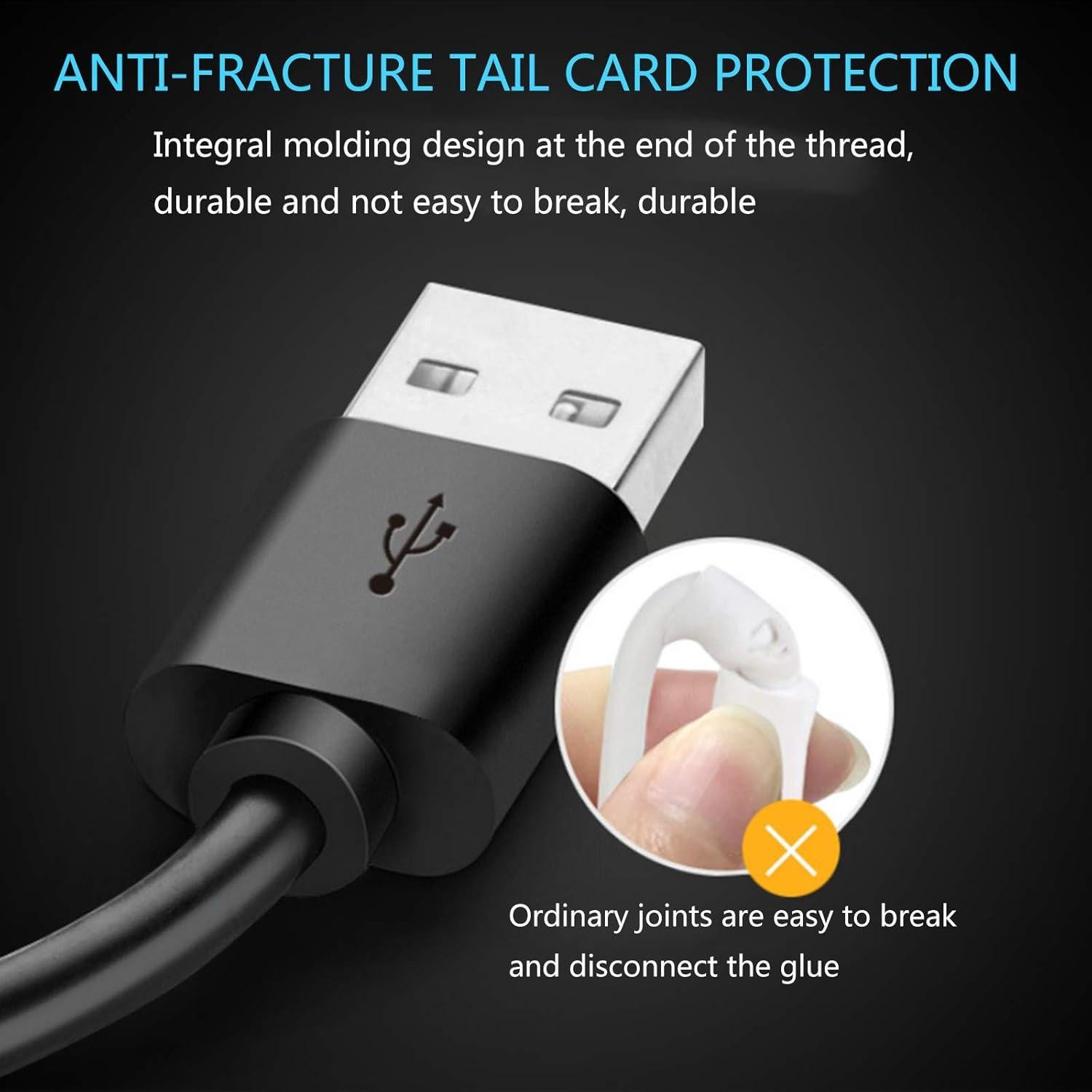 Cable de Carga USB-A a USB-C 2.0m para Auriculares Sony