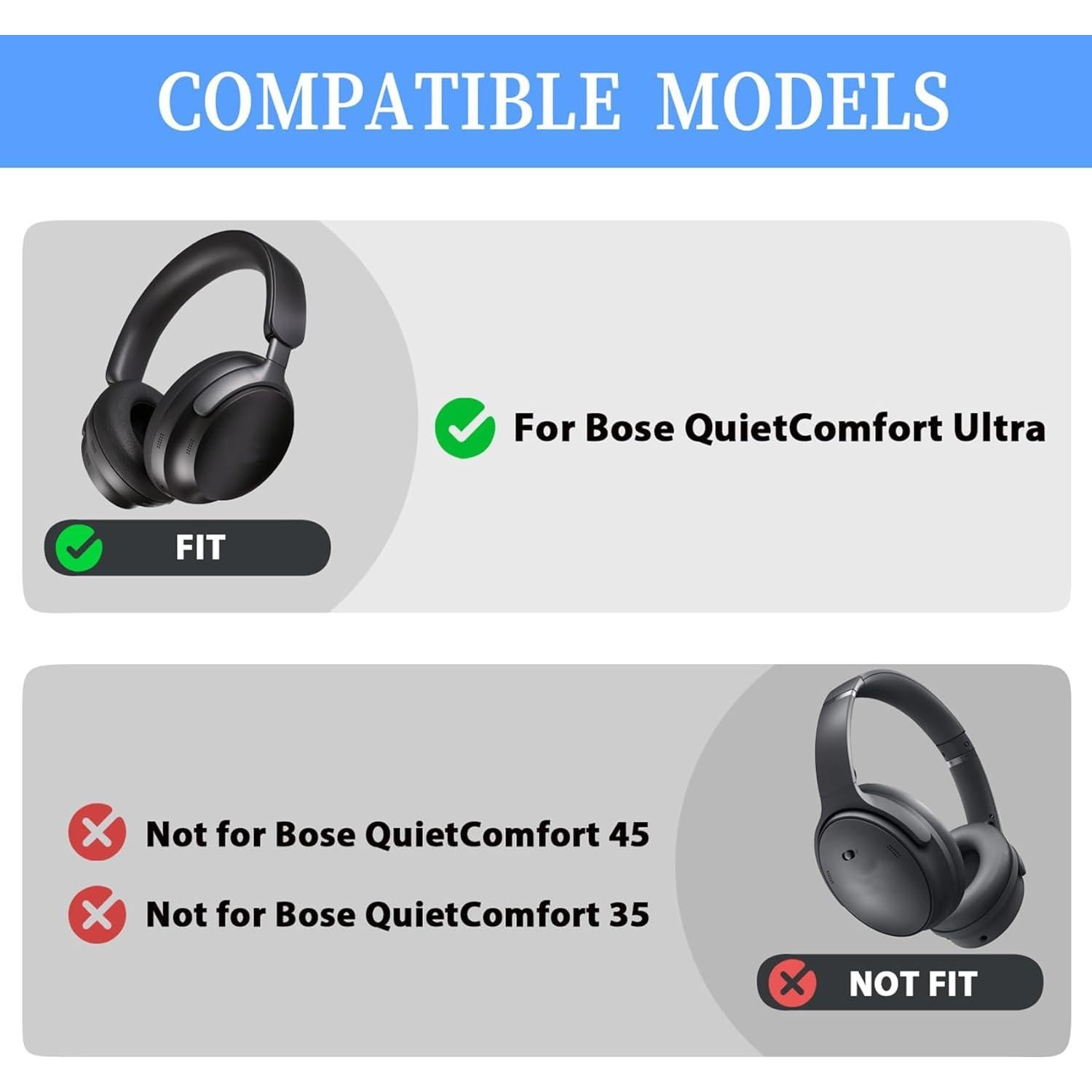 Almohadillas de Reemplazo Adhiper para Auriculares Bose QC Ultra