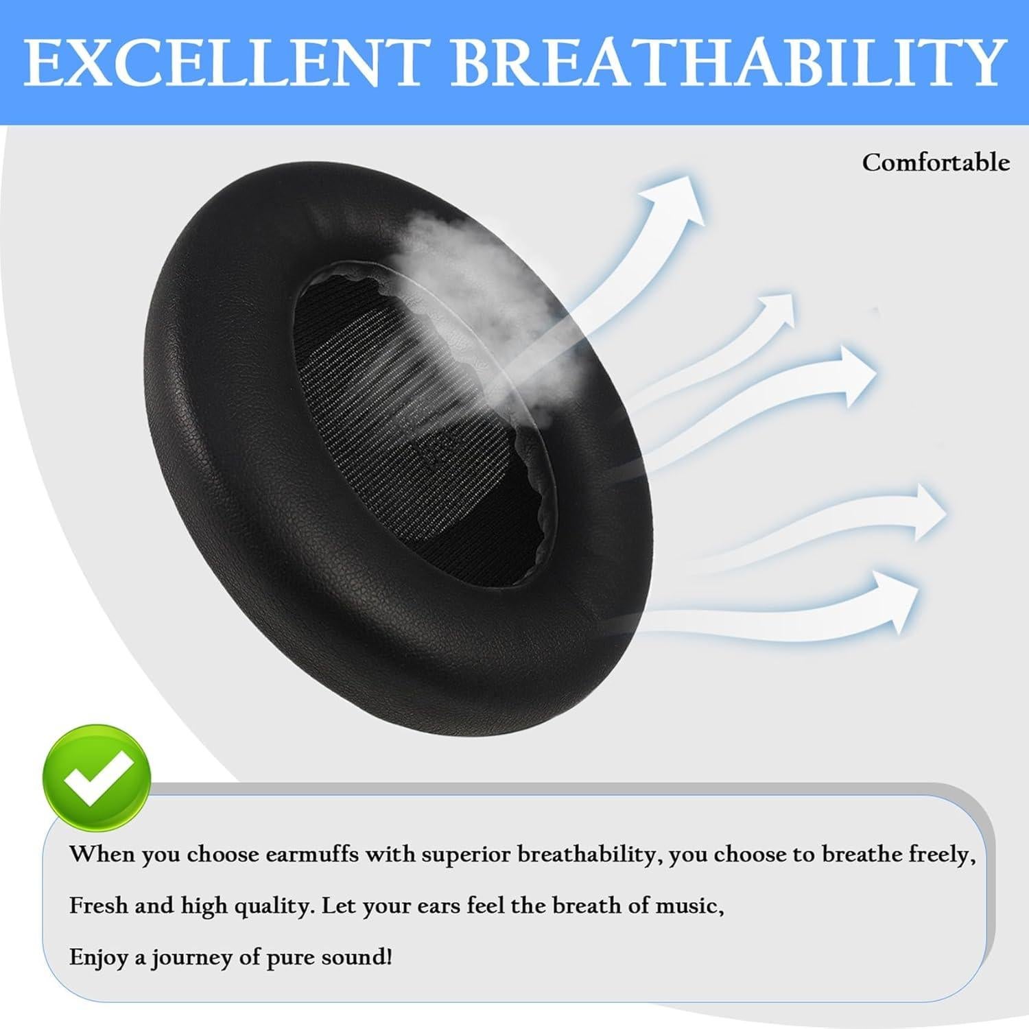 Almohadillas de Reemplazo Adhiper para Auriculares Bose QC Ultra