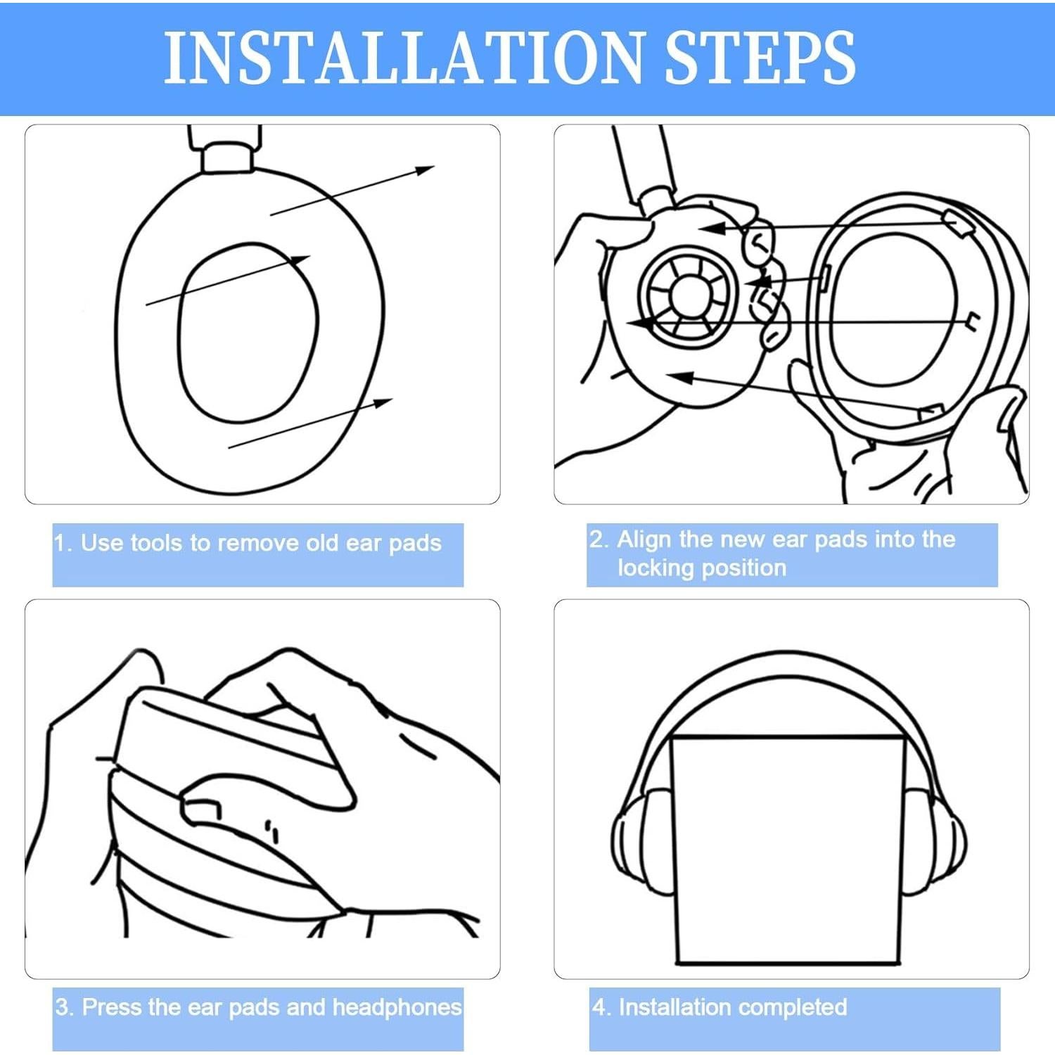 Almohadillas de Reemplazo Adhiper para Auriculares Bose QC Ultra