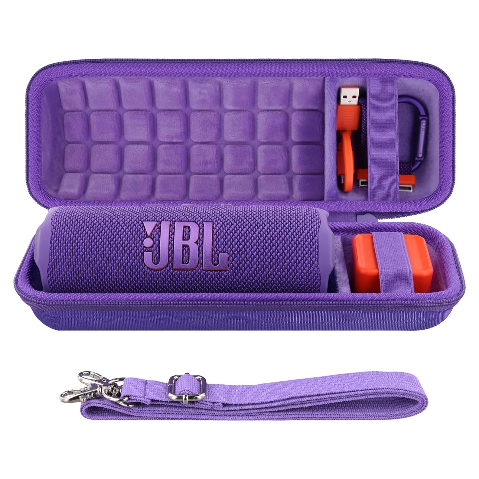 Funda Dura Impermeable co2CREA para JBL Flip 7/6/5 - Púrpura