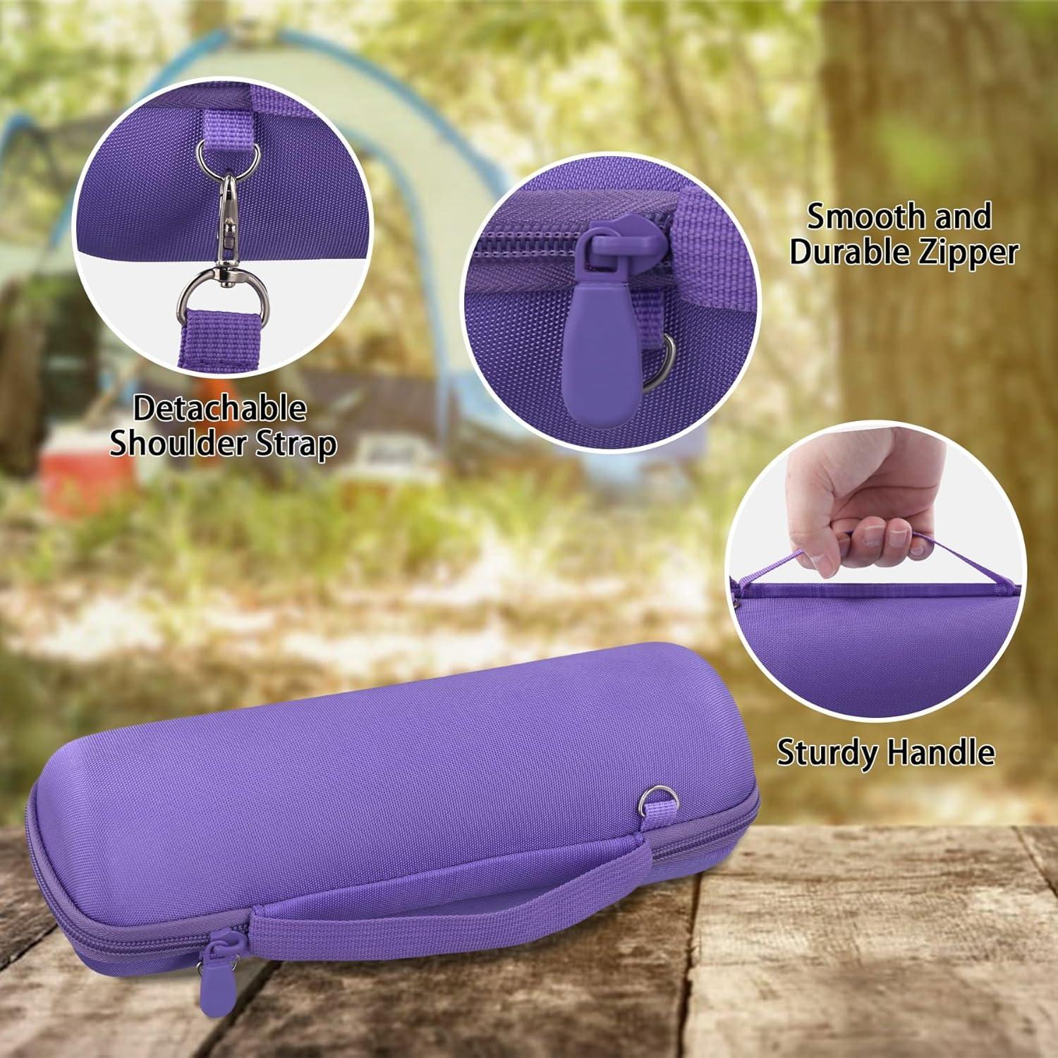 Funda Dura Impermeable co2CREA para JBL Flip 7/6/5 - Púrpura