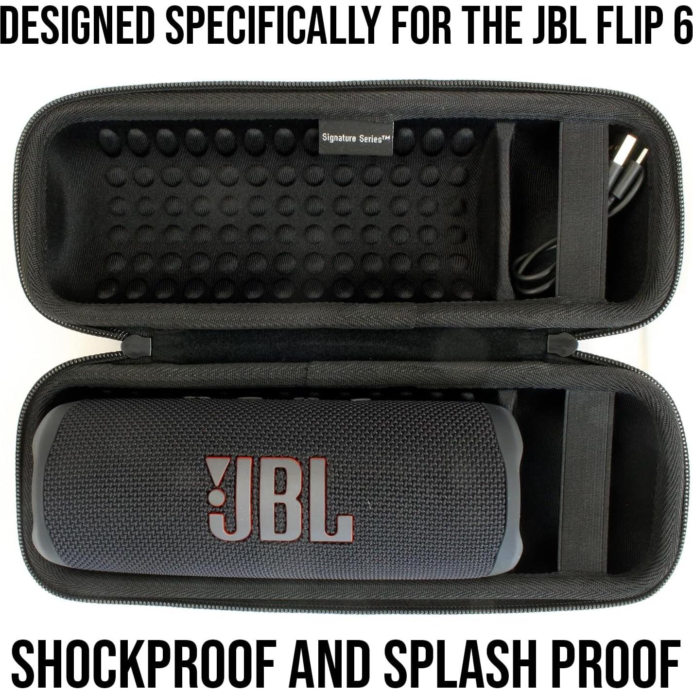 Funda Dura EVA para Altavoz JBL Flip 6 + Cargador Pared/Coche