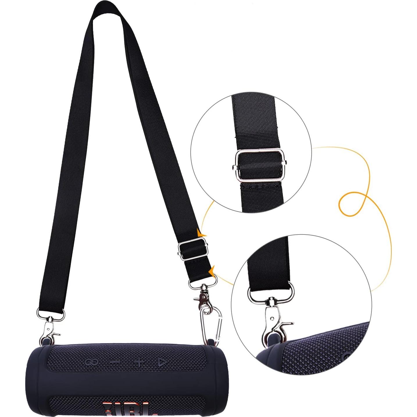 Funda Protectora Silicona LTGEM para JBL Flip 6 - Negra