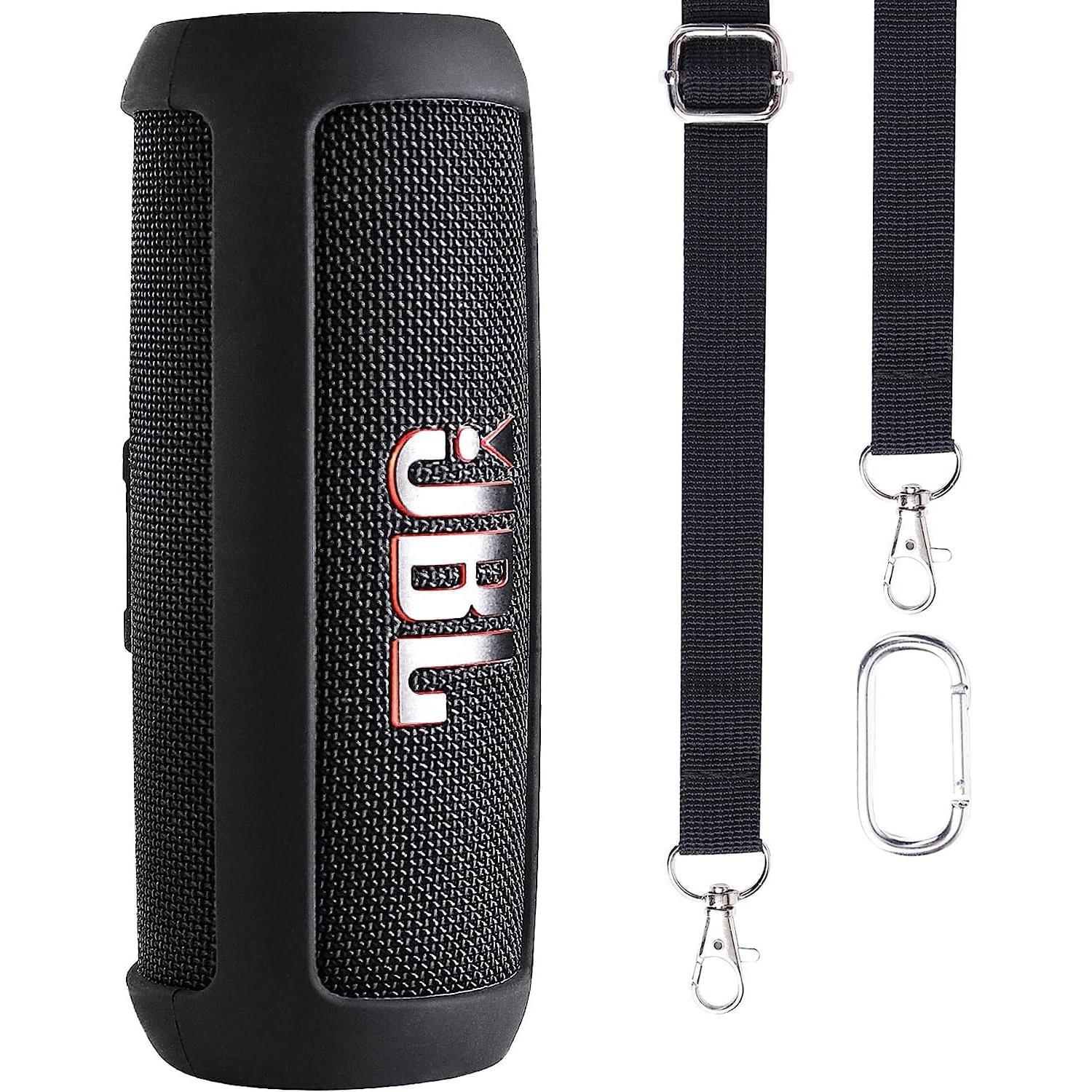 Funda de Silicona co2CREA para Altavoz JBL Flip 6 Negra