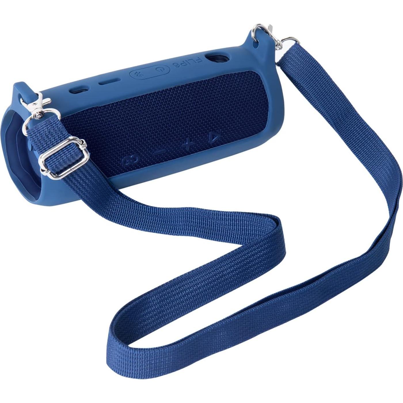 Funda de Silicona Suave co2CREA para JBL Flip 6 Azul