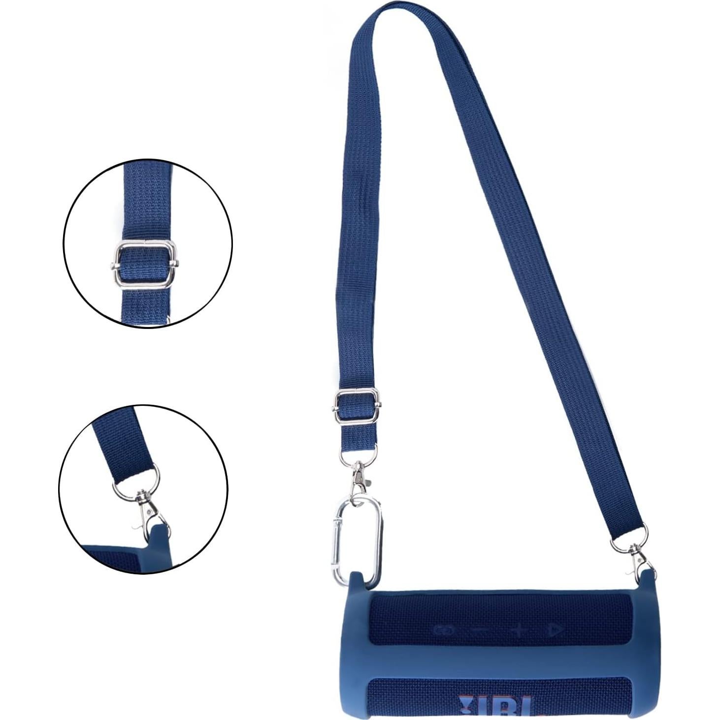 Funda de Silicona Suave co2CREA para JBL Flip 6 Azul