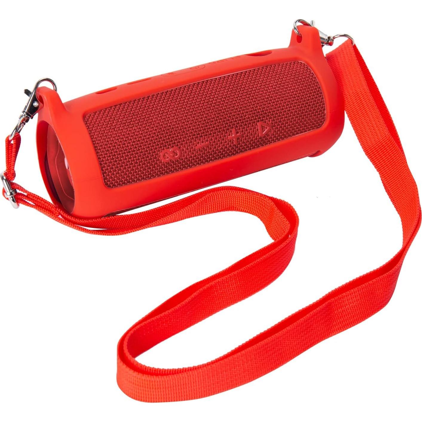 Funda de Silicona Suave co2CREA para JBL Flip 6 Roja