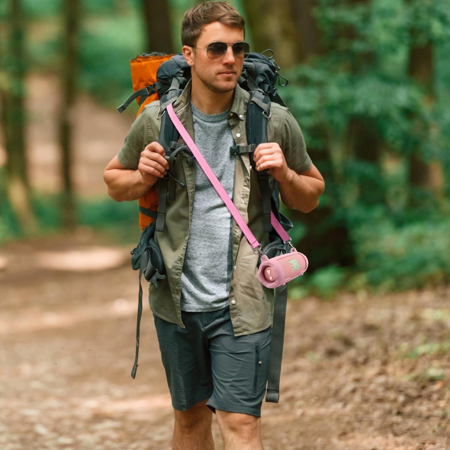 Funda de Silicona Baval Rosa para Altavoz JBL Flip 7