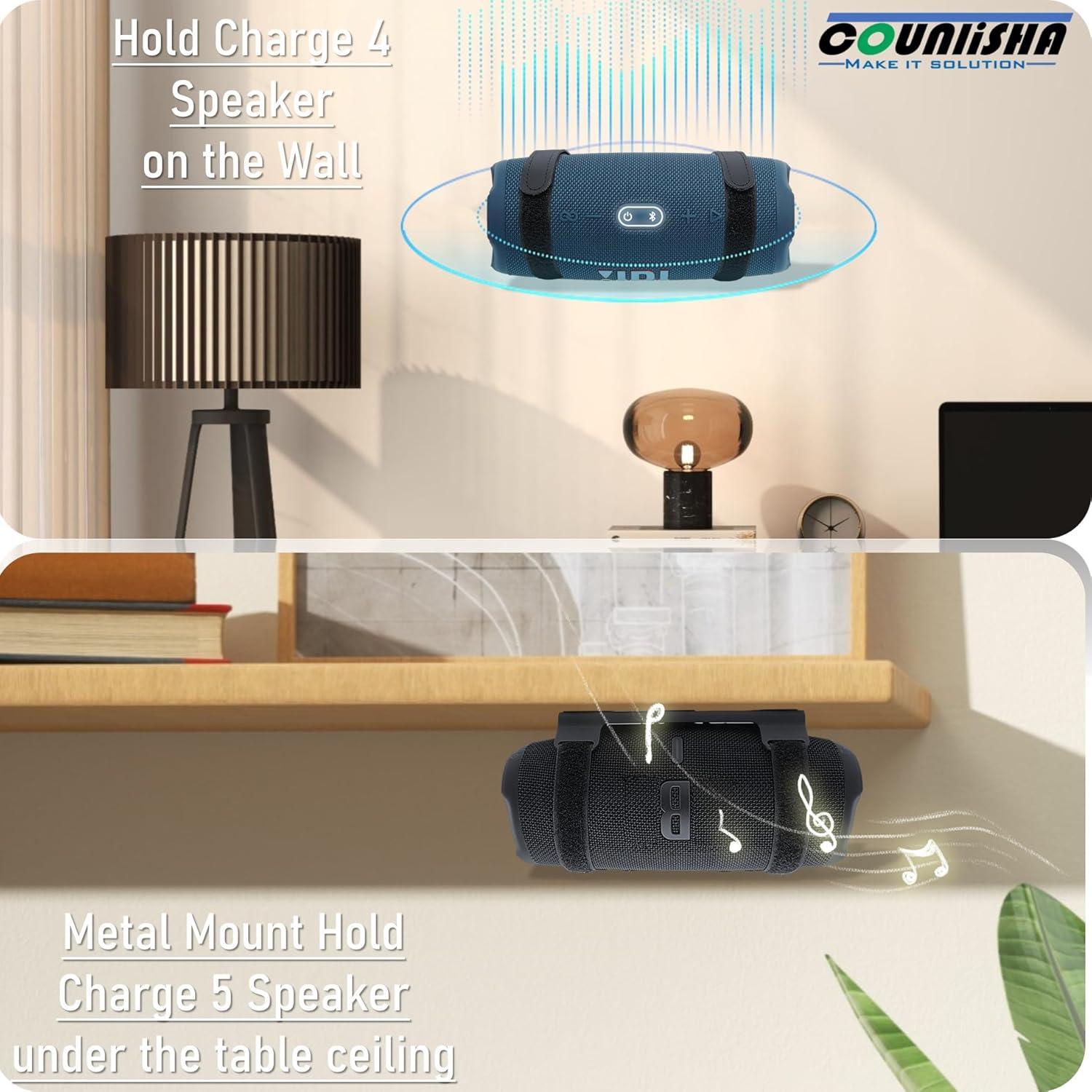 Soporte de Pared Metal para Altavoces JBL Charge y Flip