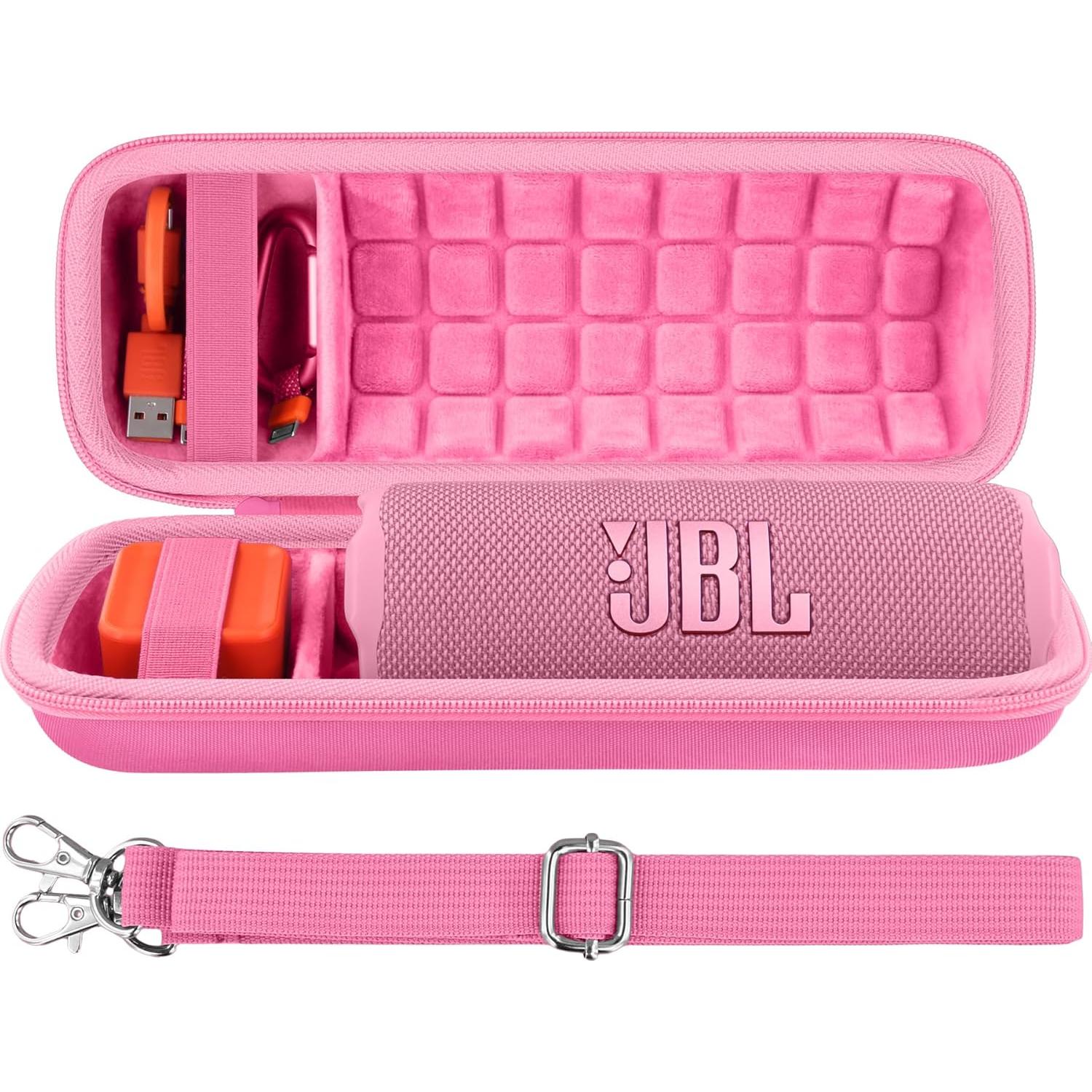Funda Dura Rosa Baval para Altavoz JBL Flip 7 Impermeable