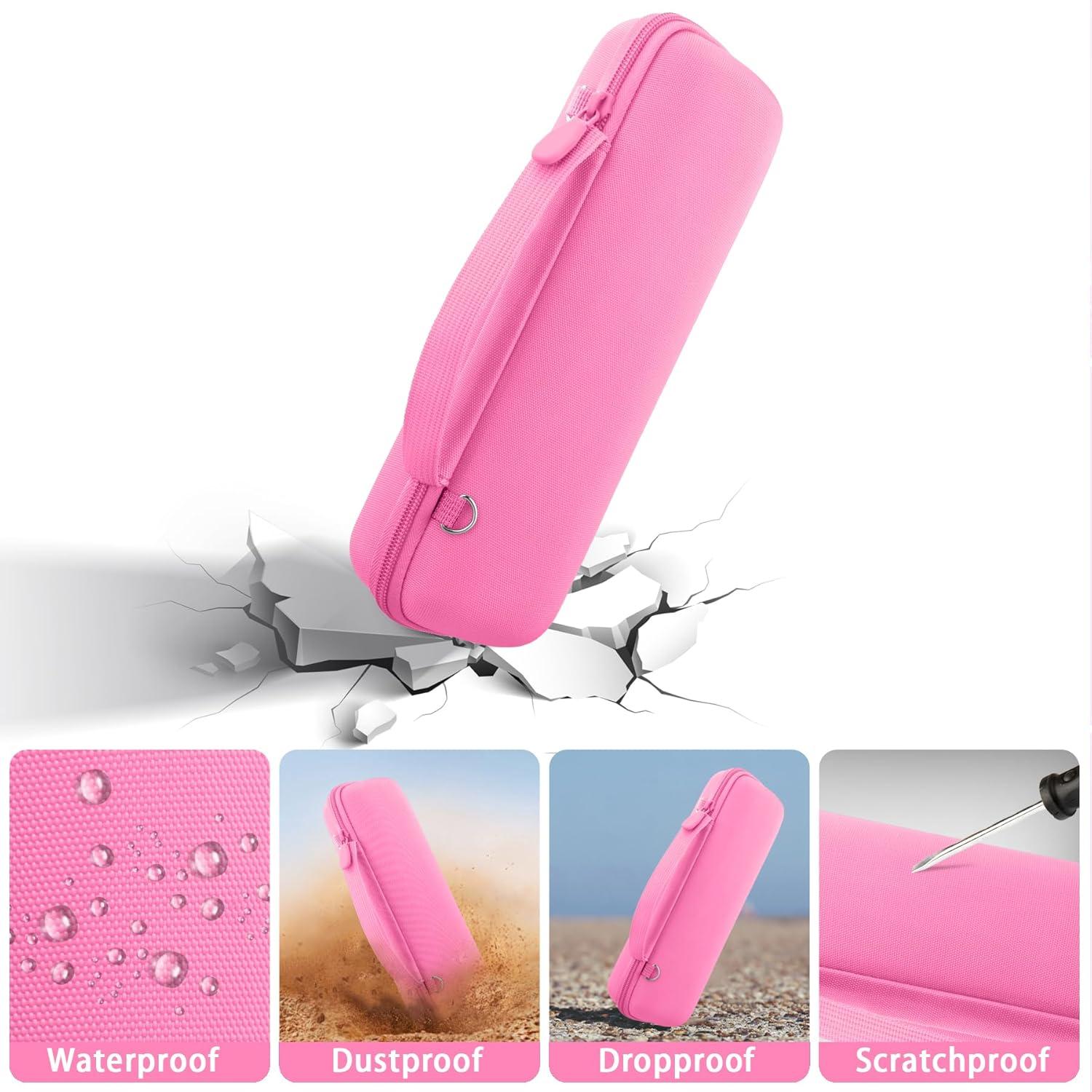 Funda Dura Rosa Baval para Altavoz JBL Flip 7 Impermeable