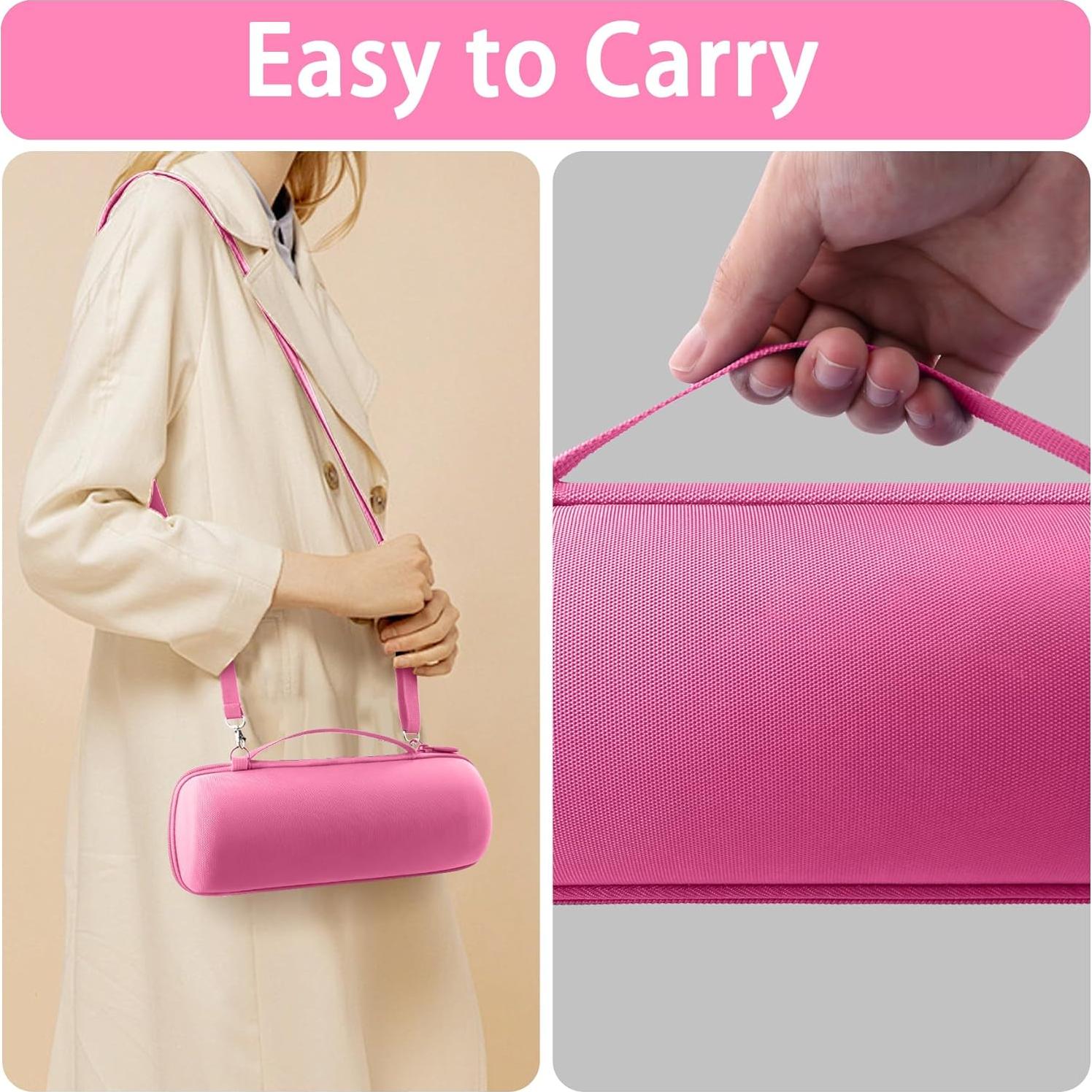 Funda Dura Rosa Baval para Altavoz JBL Flip 7 Impermeable