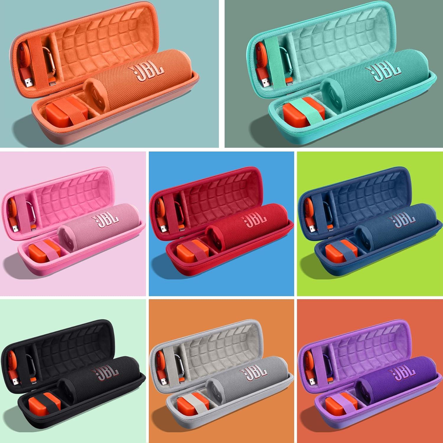 Funda Dura Rosa Baval para Altavoz JBL Flip 7 Impermeable