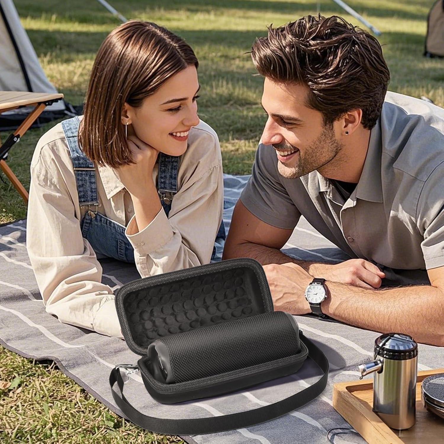 Funda Dura para Altavoz JBL Flip 7/6/5 - Calidad Premium, Negro