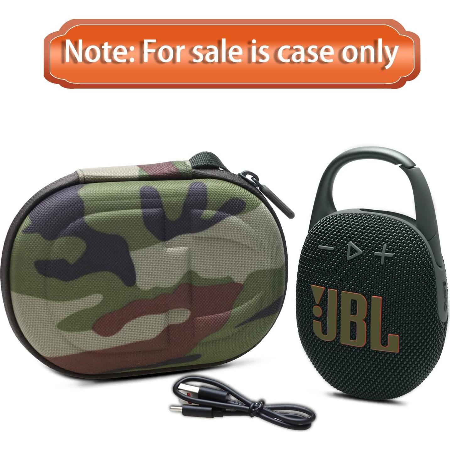 Funda LTGEM para Altavoz JBL Clip 4/5 Camuflaje Impermeable
