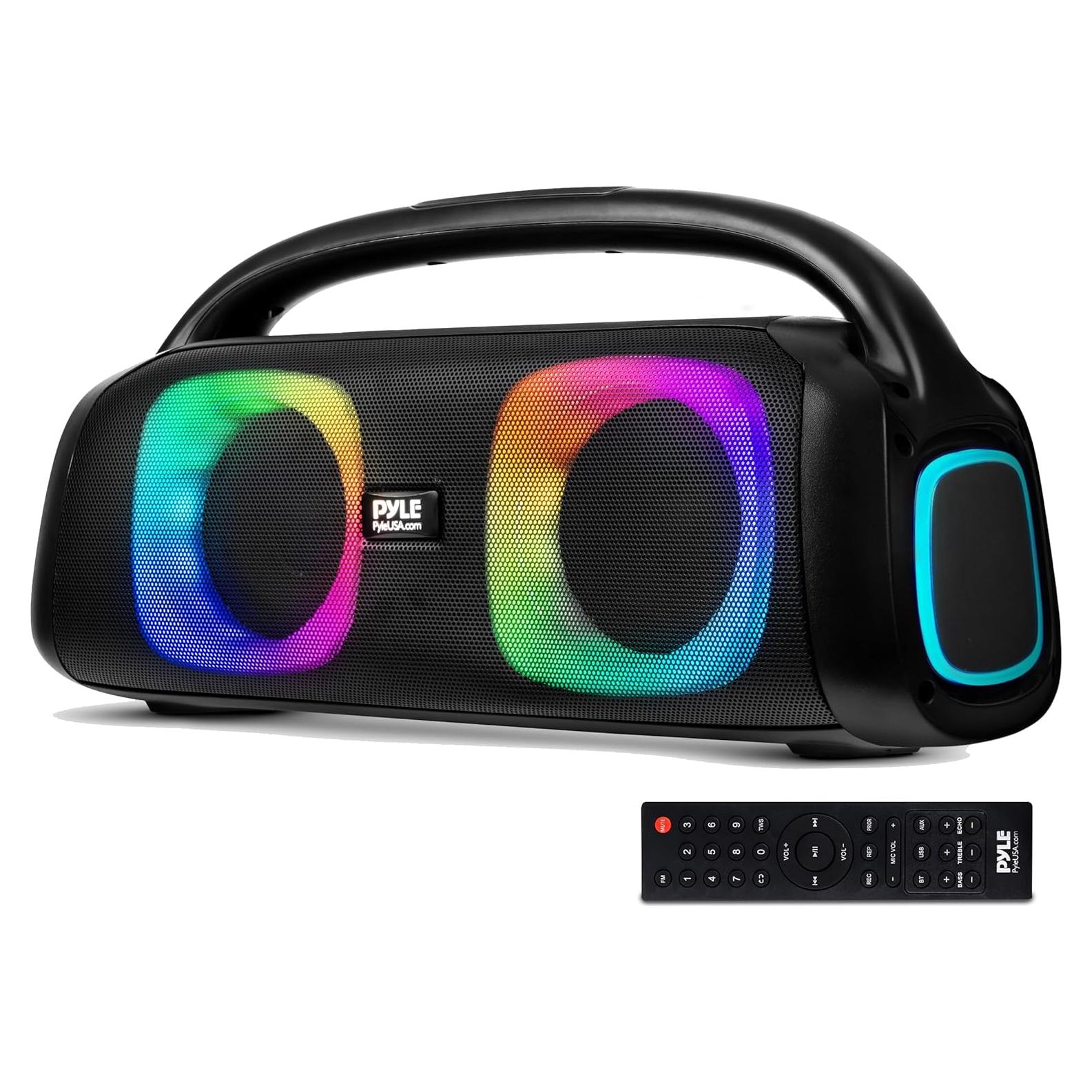 Altavoz Bluetooth Pyle Boombox 160W 5" Inalámbrico Portátil