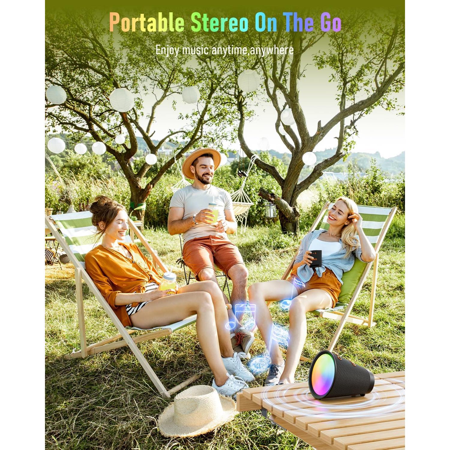 Altavoz Bluetooth Portátil Gladorn M18-B 20H Impermeable IPX6