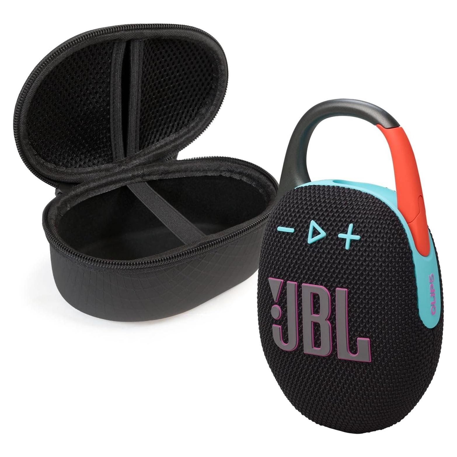 Altavoz Bluetooth JBL Clip 5 - Resistente al Agua - Negro Naranja